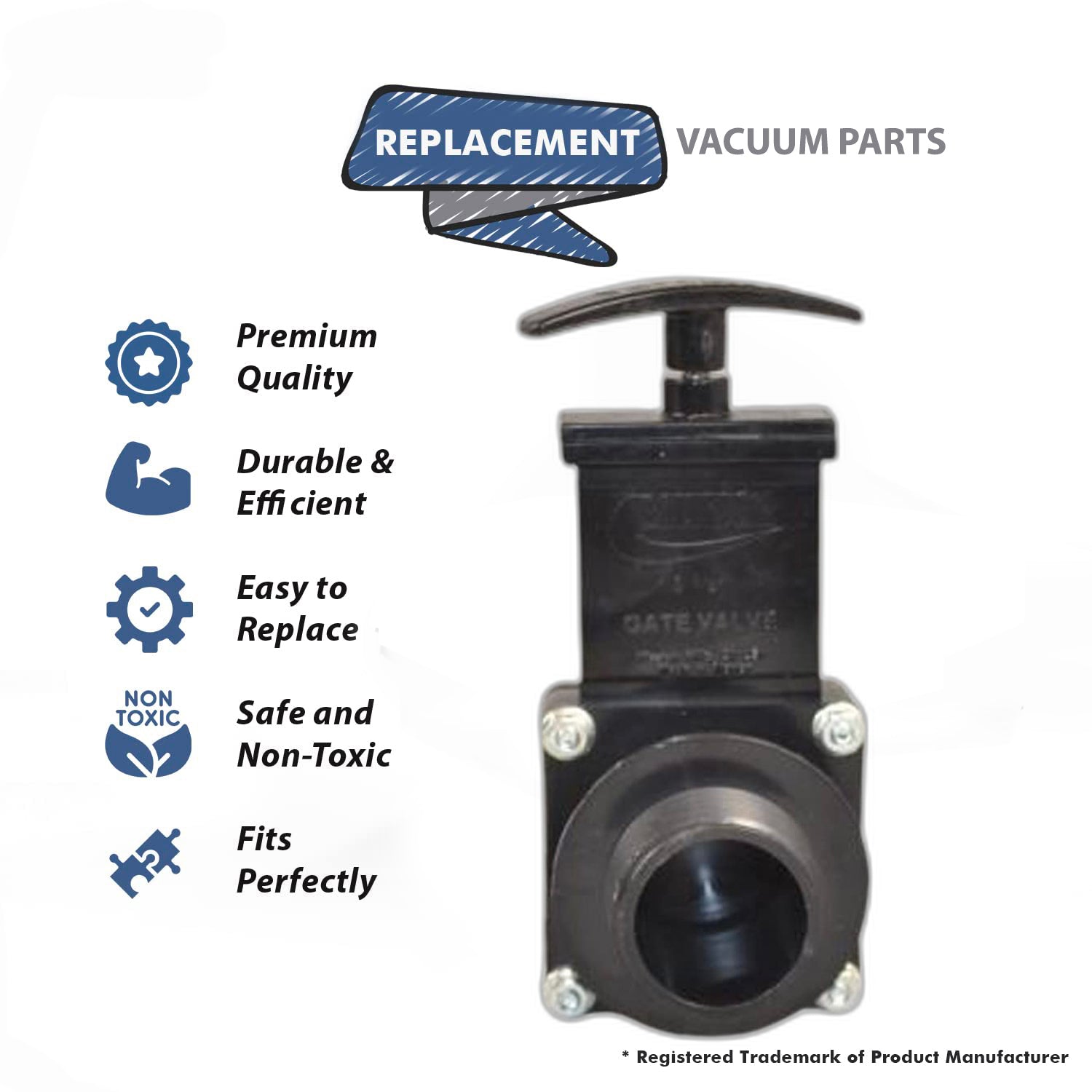 Topvacuumparts Replacement Part For Fit All Commercial Vacuum Extractor Drain Valve # compare to part 7105