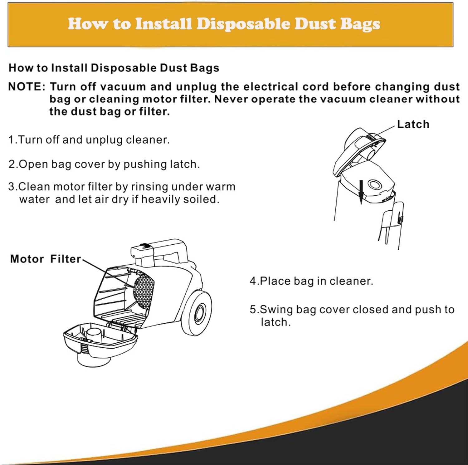 Topvacuumparts Replacement For Bissell Big Green Commercial Paper Vacuum Bags 12-Pack,2.25-Gallon Capacity,Model Number C3000-PK12 With 2 Foam Filters
