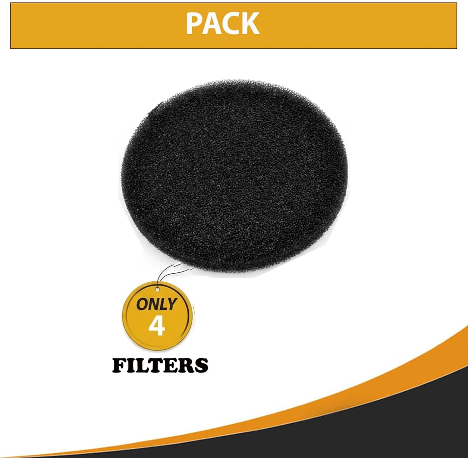 Topvacuumparts Replacement for Bissell Vacuum Clanner Foam Filters For BGC3000# Compare To Part C3000-16 (4 Pack)