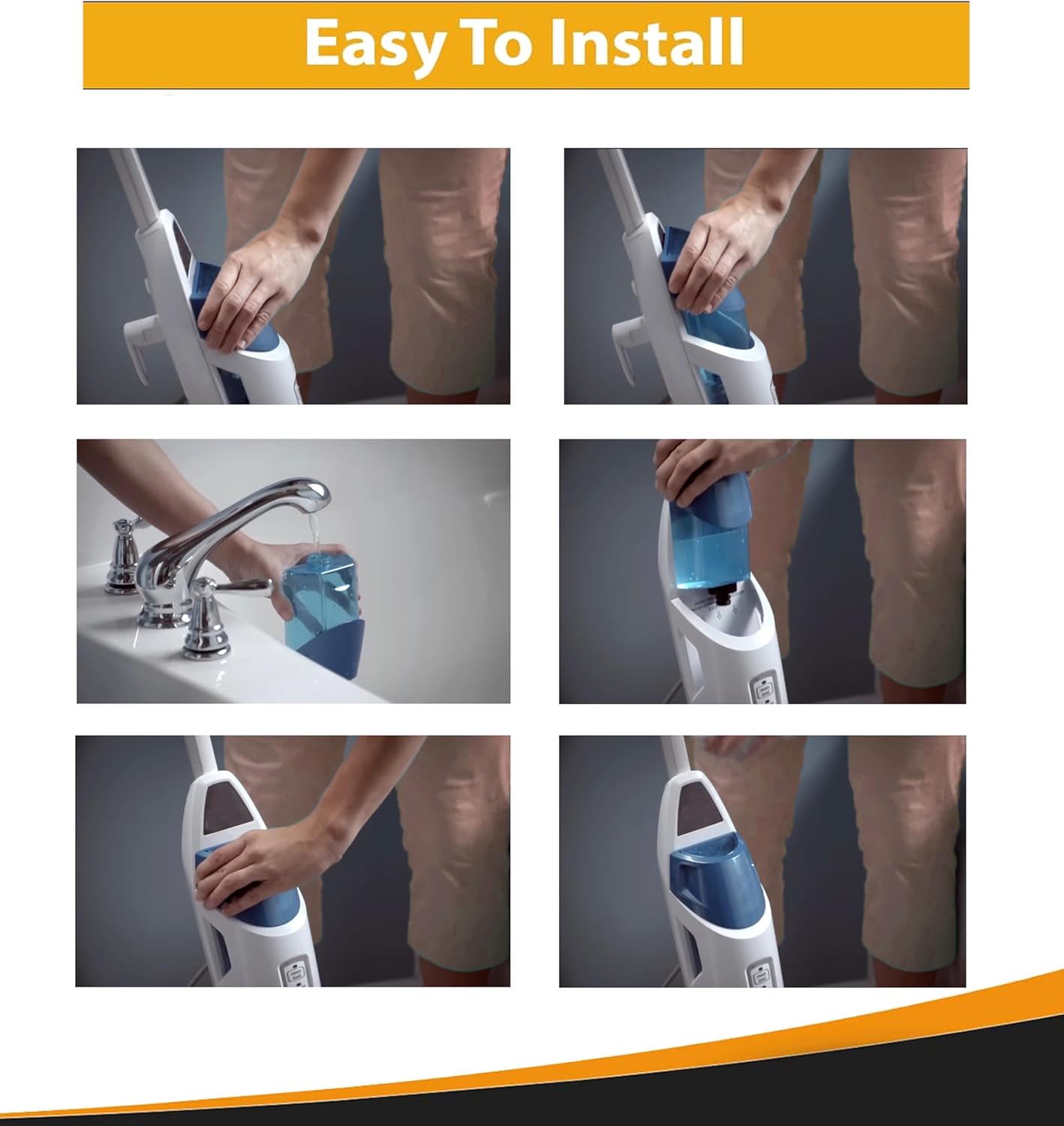 Topvacuumparts Steam Mop Pads and Water Tank Compatible with Bissell PowerFresh 1940 Series 19402 19408 19409 1940F 1940Q 1940T 19405 #5938,2038412