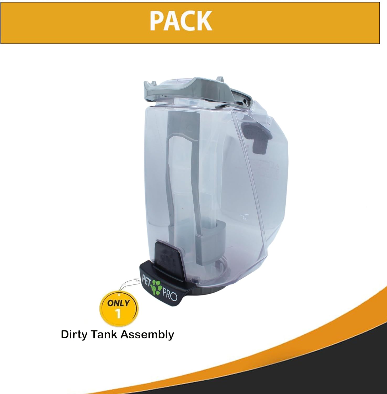 Topvacuumparts Replacement for Bissell ProHeat 2X Revolution Pet 3588F, 35799 Vacuum Cleaner Black Dirty Tank Assembly # Compare to Part 1633782
