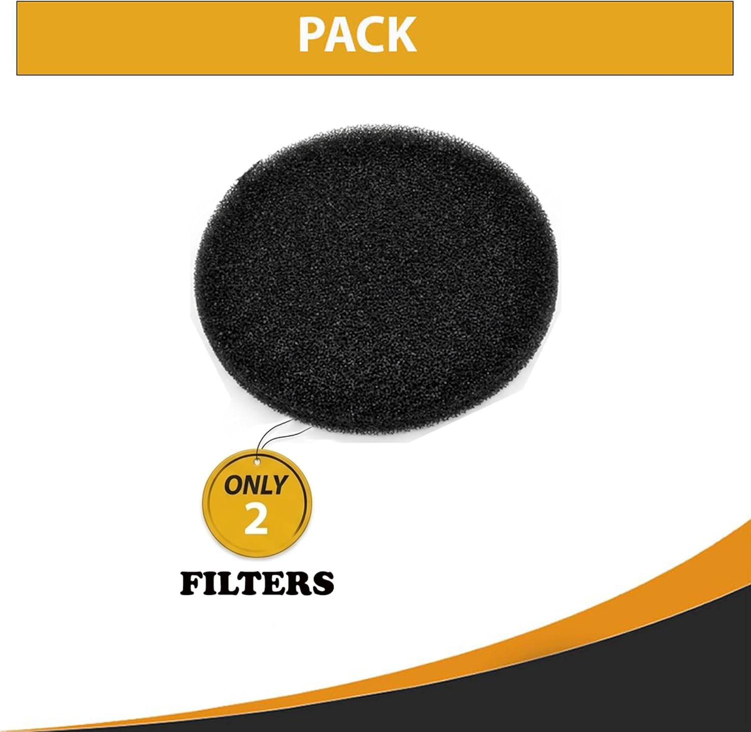 Topvacuumparts Replacement Part For Bissell Commercial canister BGC3000 Vacuum 2 Foam Filters