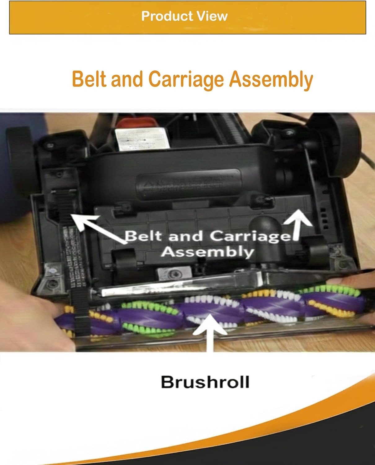 Topvacuumparts Replacement Brushroll, Front Roller & 2 Belts Tune-Up Kit for Bissell CleanView Swivel 2254 2256 2258 Upright Vacuums #1611230, 32074