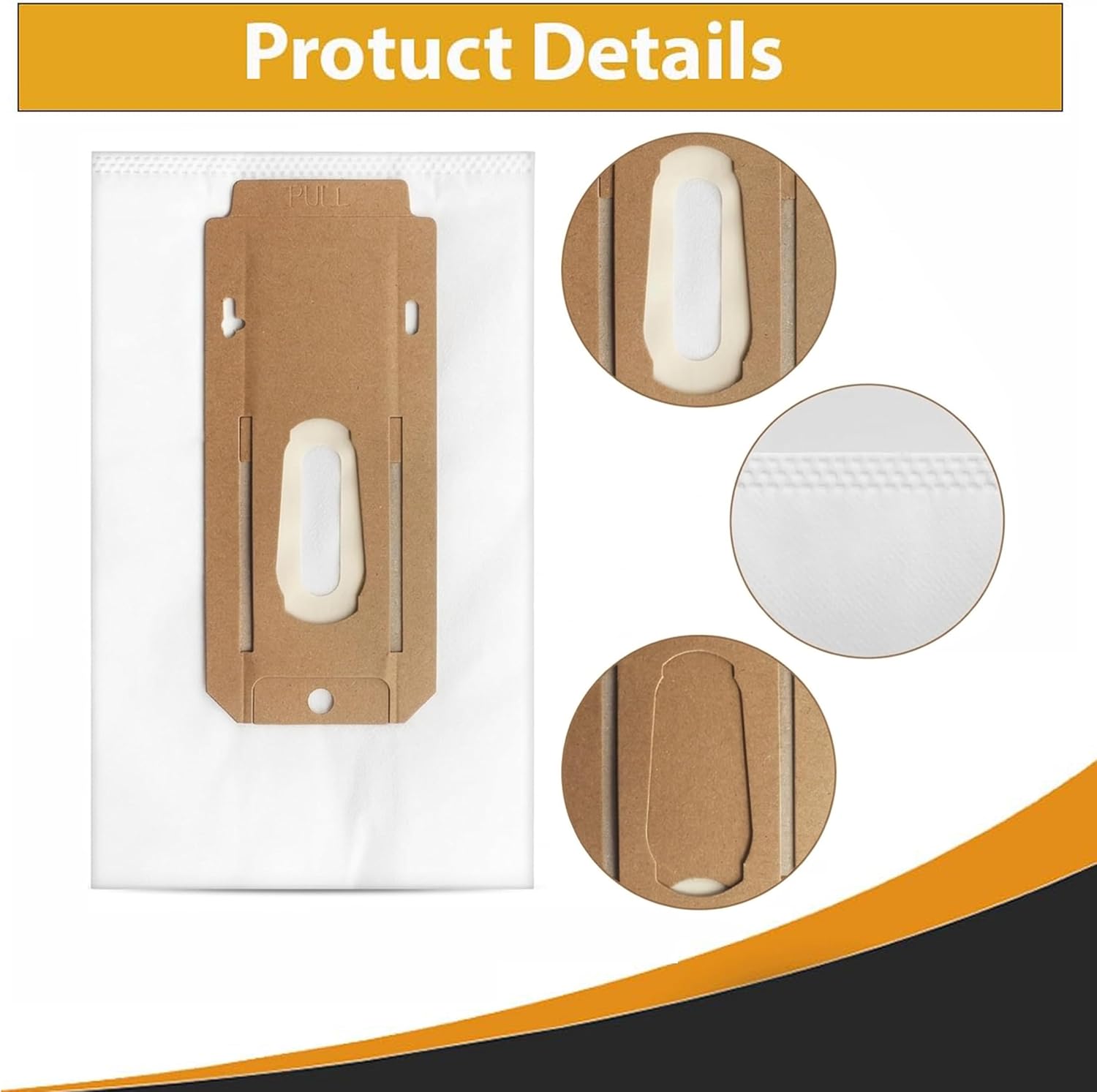 Topvacuumparts ONEPWR HEPA Replacement Vacuum Bags for Hoover Cordless Upright BH55500 & BH55500PC Commercial Vacuum Cleaners #AH15600 18-Pack