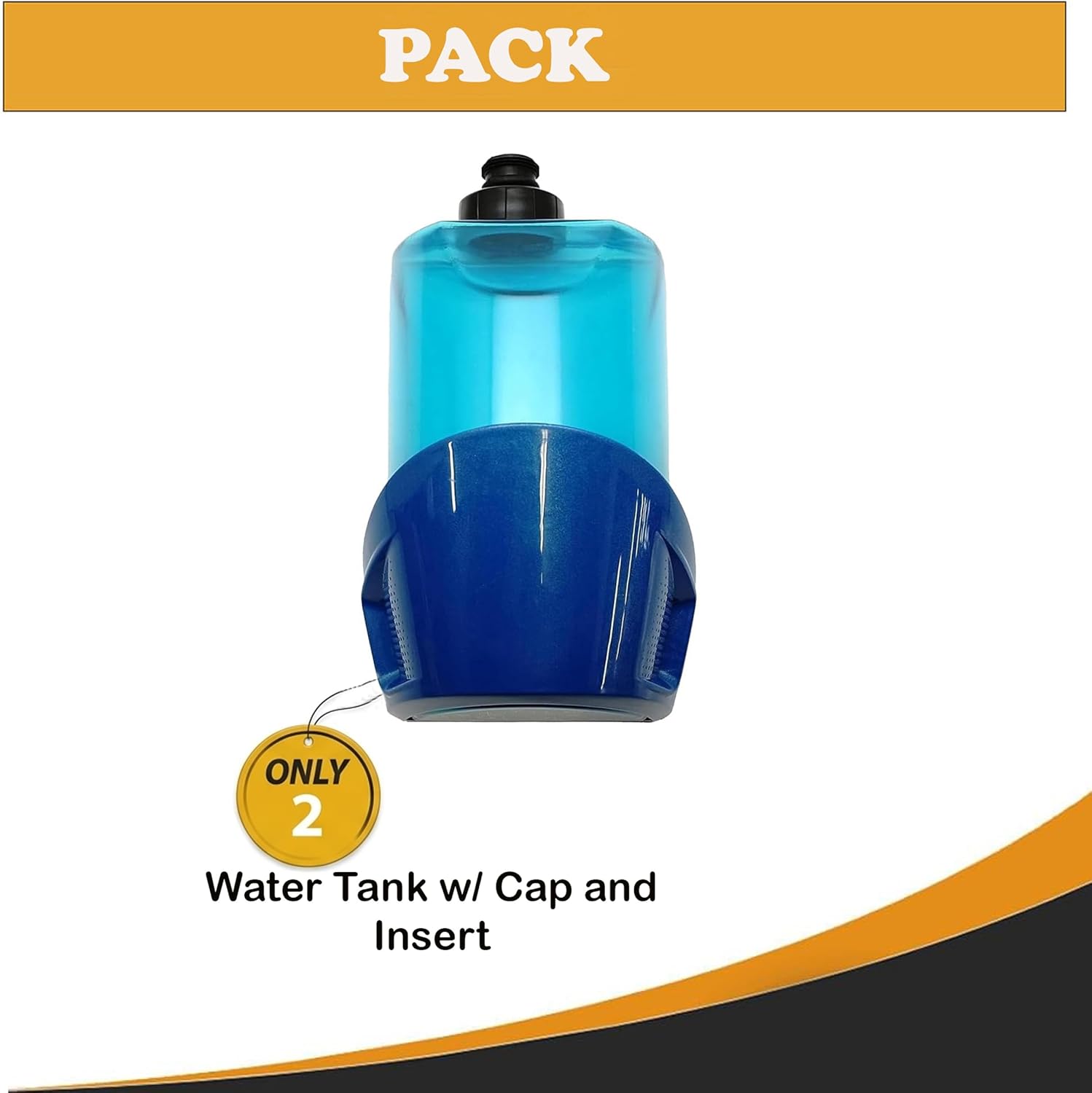 Topvacuumparts Water Tank with Cap for Bissell 1940 Series PowerFresh Steam Mop Bissell PowerFresh Steam Mop Water Tank with Cap 2pk #2038412