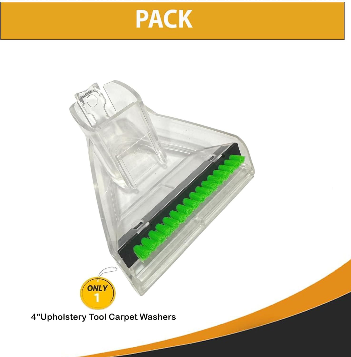 Topvacuumparts Replacement For Hoover F5853 Steamer Upholstery Nozzle with Tab and Bristle Strip