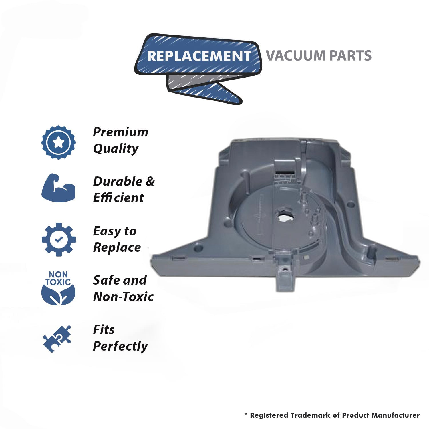 Topvacuumparts Replacement Part For Turbo Cat T-210 Vacuum Cleaner Lower Housing # compare to part 7211-01-X
