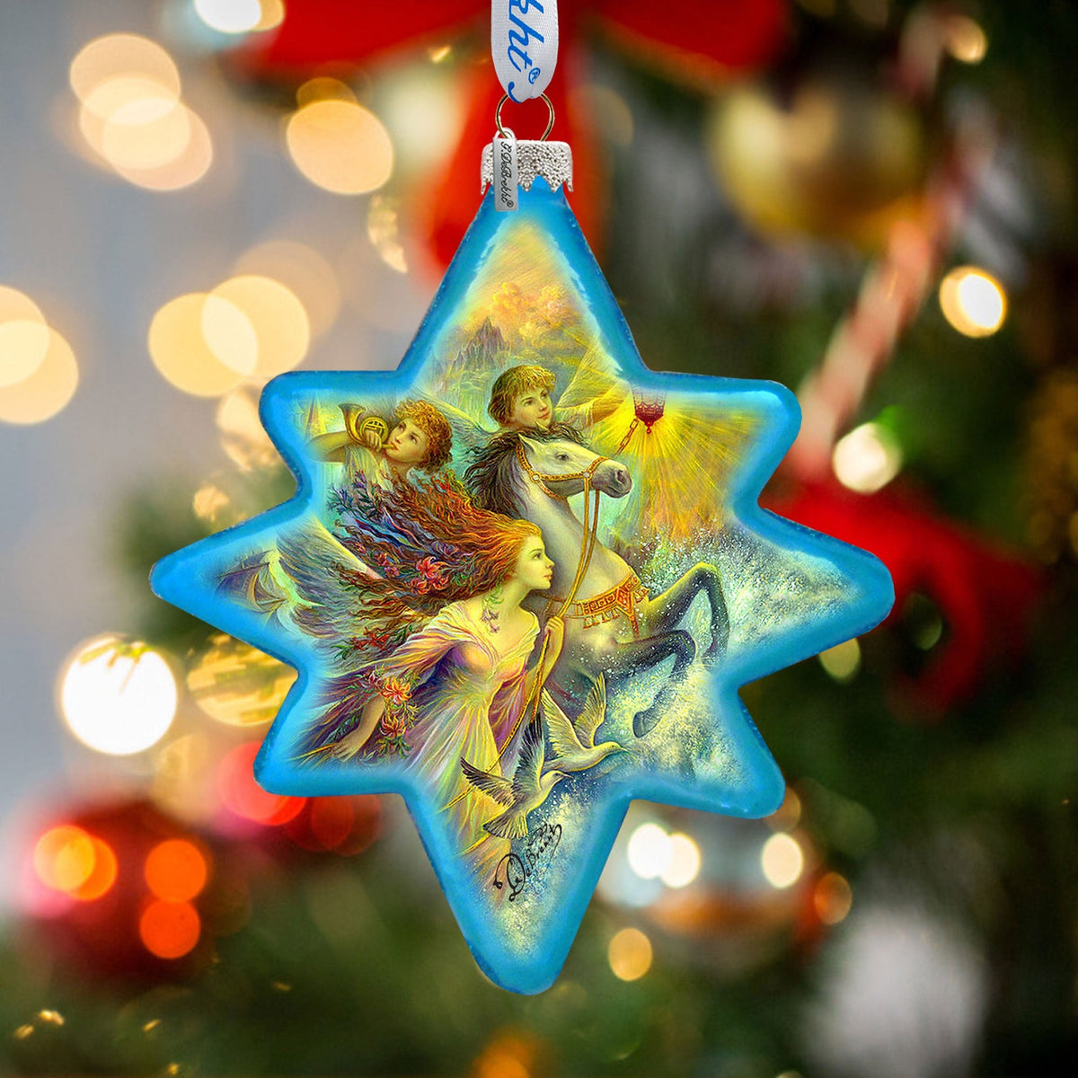 Lightning Your Way Glass Ornament by Strelkina at G. DeBrekht - Christmas Decor - 755-045