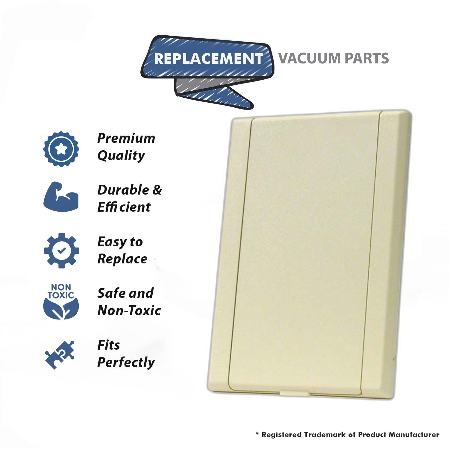 Topvacuumparts Replacement Part For Canplas-Hayden - Almon VACULINE VACUVALVE Inlet Door # compare to part 775590A