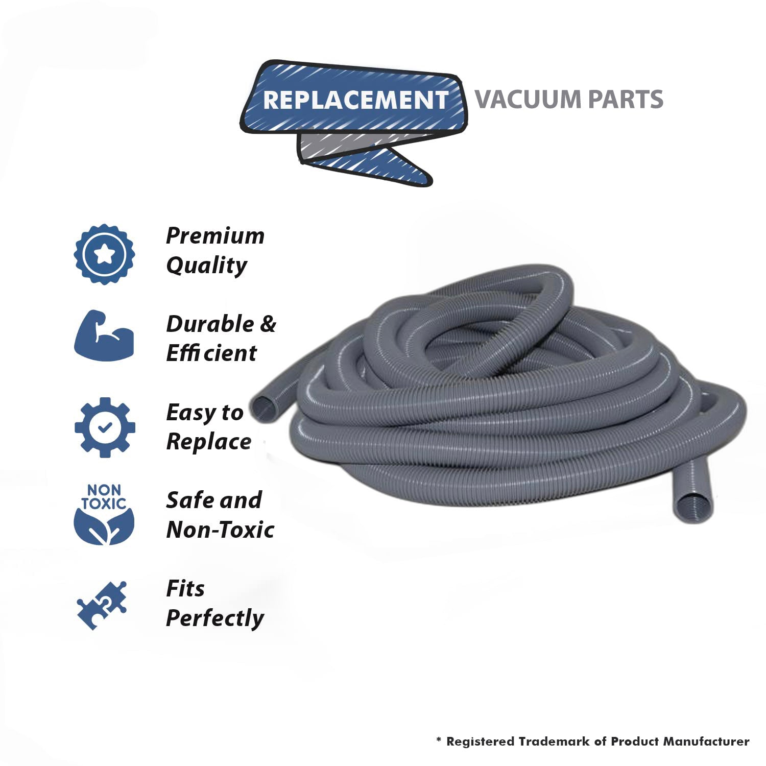 Topvacuumparts Replacement For Fit All Commercial Vacuum Cleaner 1 1/2