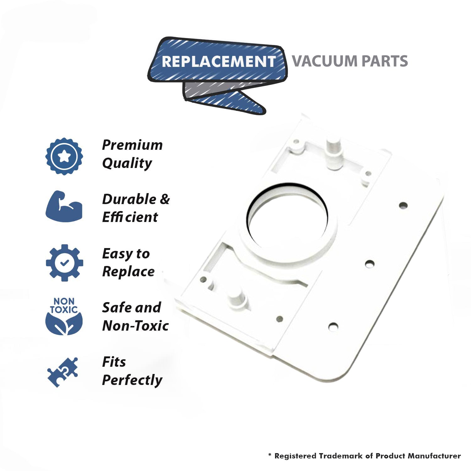 Topvacuumparts Replacement Part For Canplas Vacuum Cleaner Mounting Plate # compare to parts 791044W