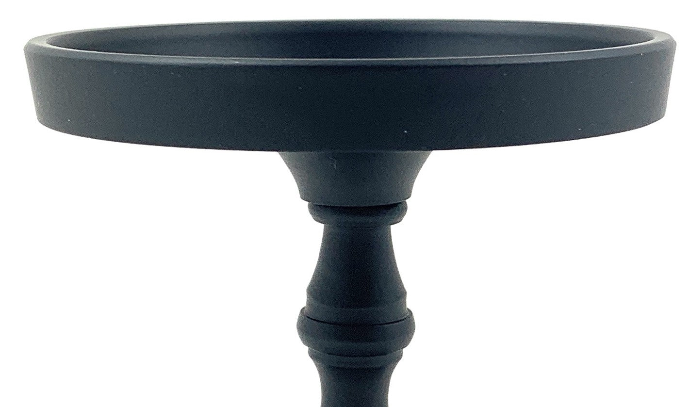 Vibhsa Pillar Candle Holder - Matte Black (4.5