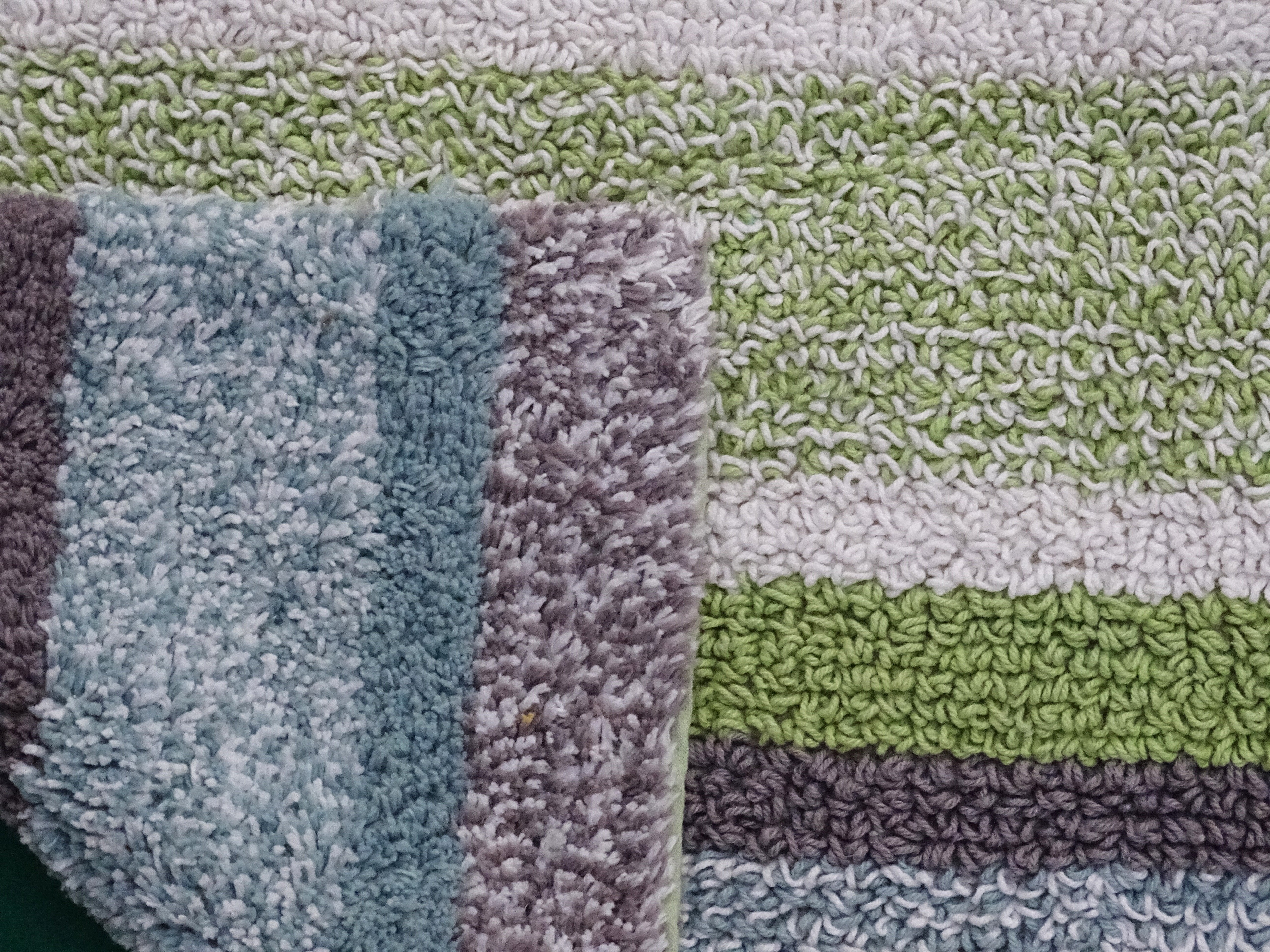 CHICOS HOME Multi Color Striped Bath Rug 20