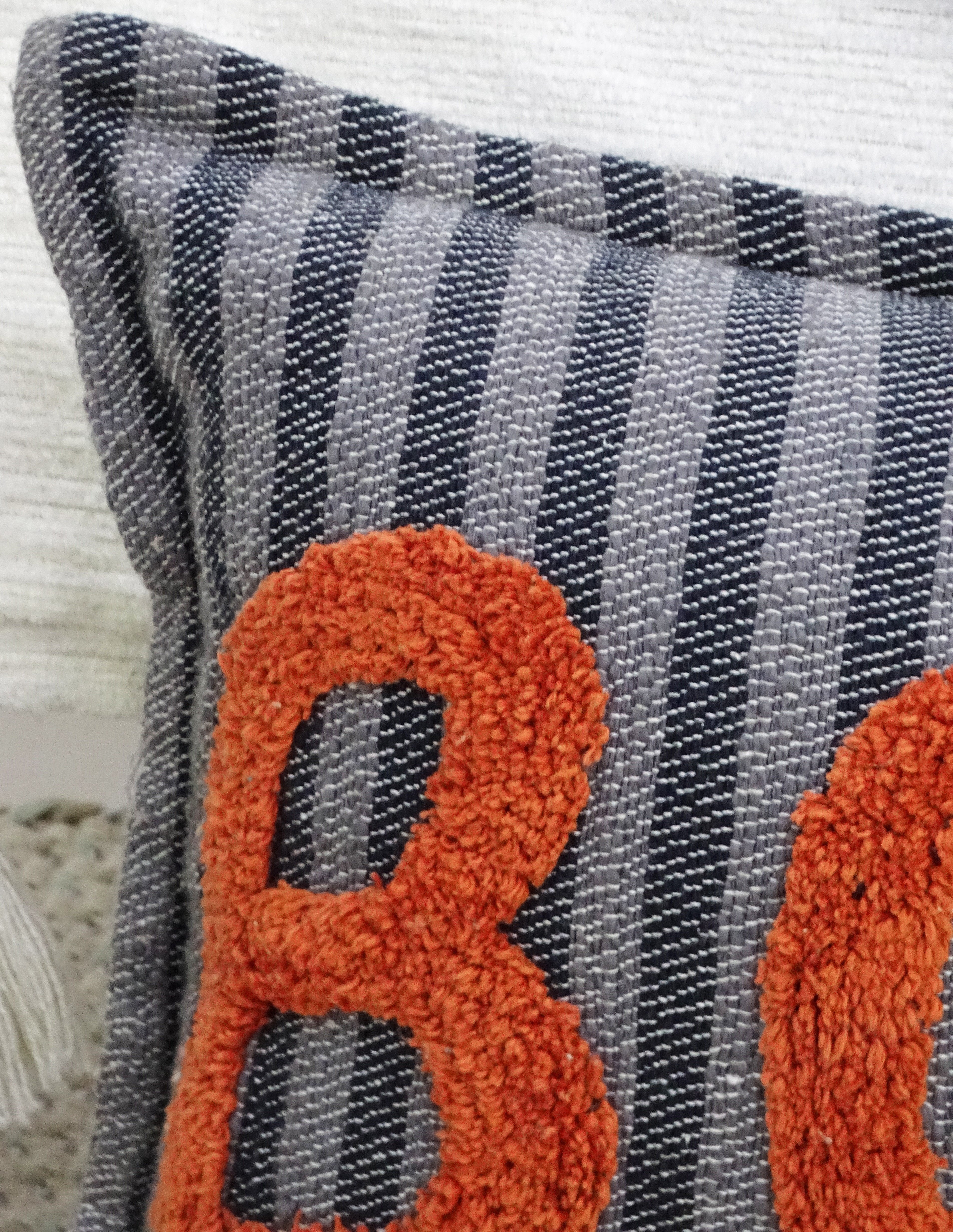 Halloween Throw Pillow Texted BOO! 14