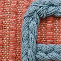 Handwoven Braid Couching Decorative Pillow, 14