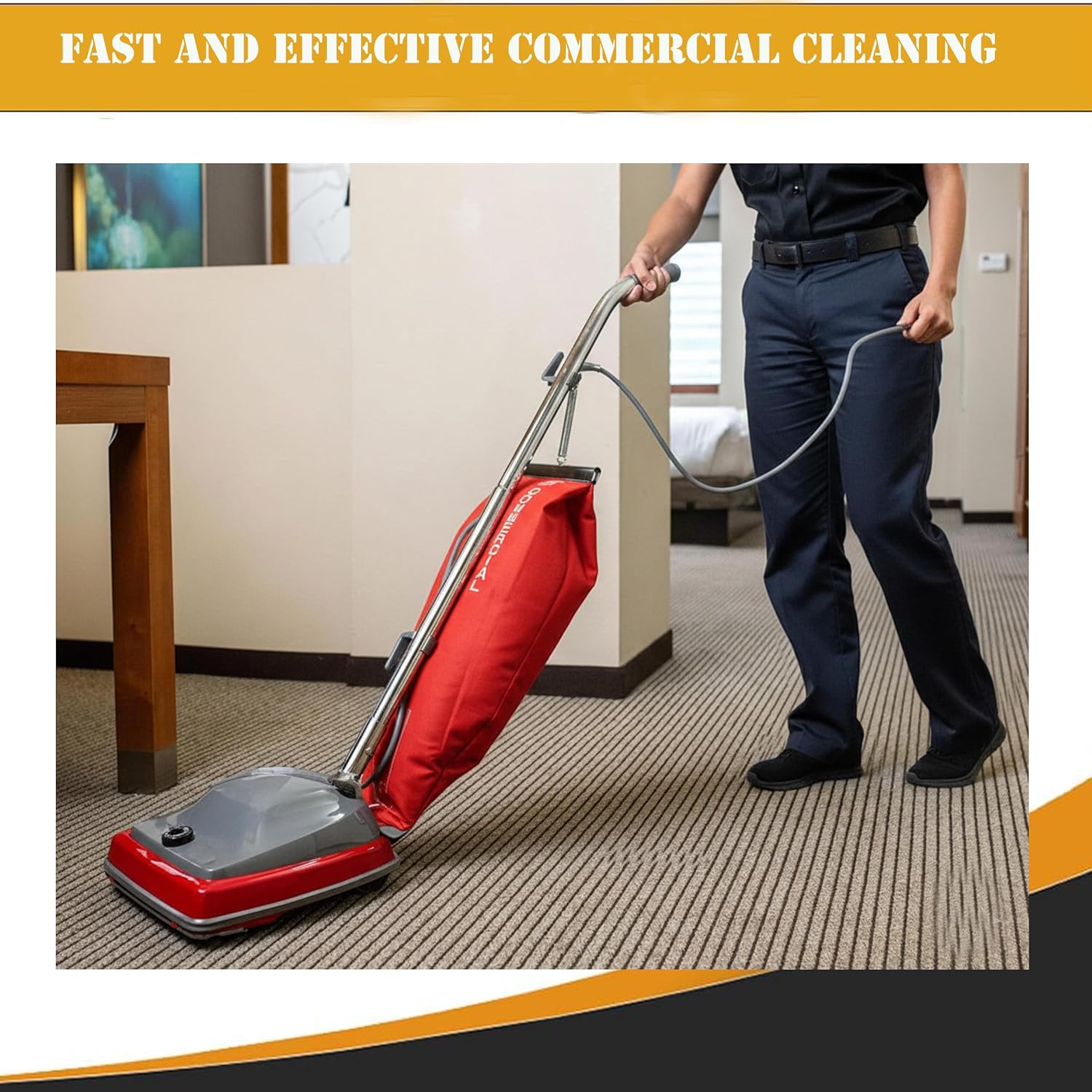 Topvacuumparts Reusable Red Cloth Shakeout Bag Assembly (18 Qt) for Sanitaire SC679K SC679J Tradition Upright Commercial Vacuum #24716C-30
