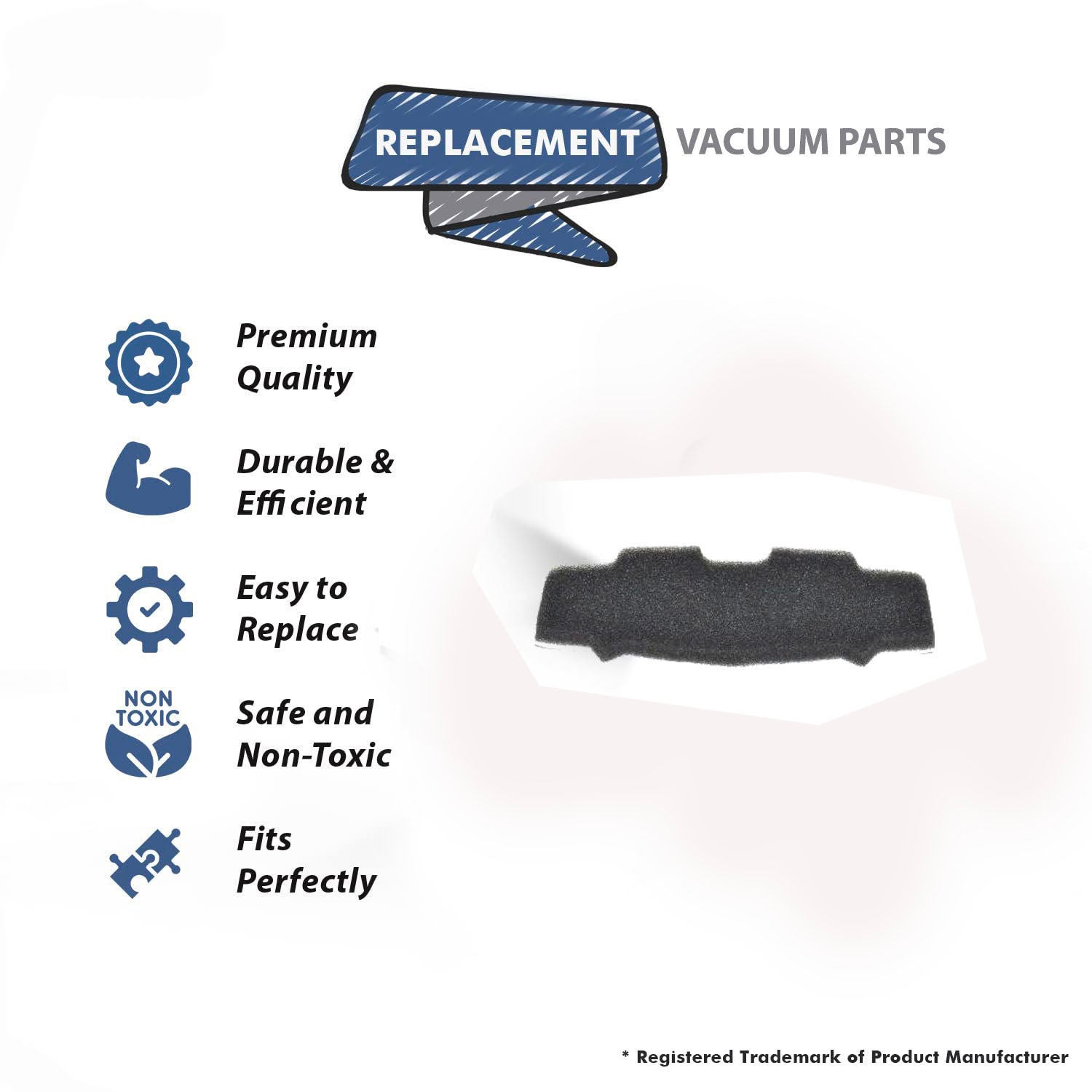 Topvacuumparts Replacement Part For Proteam Motor Intake Filter Part Progen 12,15 Upright Vacuums # compare to part 834721