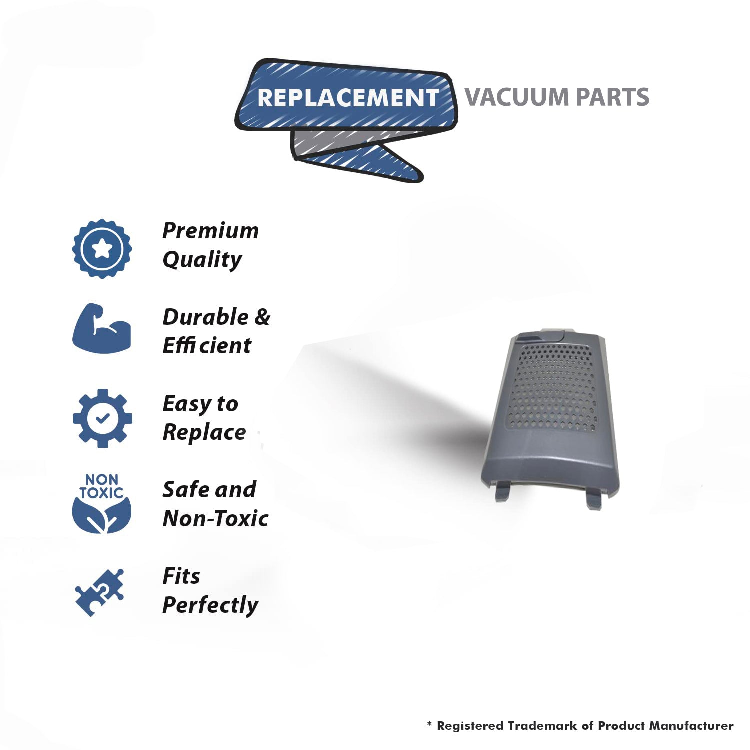 Topvacuumparts Replacement Part for Pro 10 Back Pack proteam Vacuum Cleaner Hepa Filter Cover # compare to part 841708