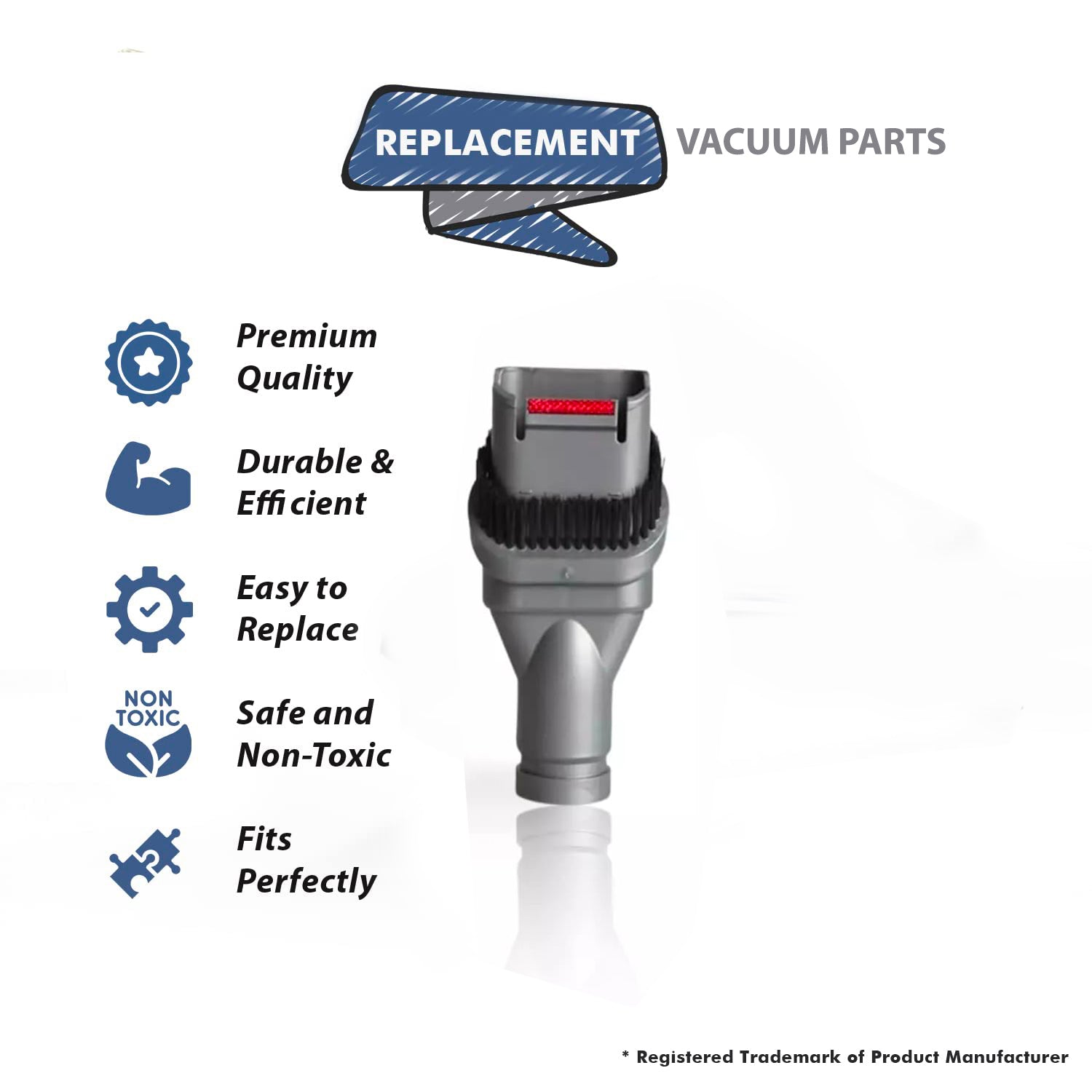 Topvacuumparts Replacement Part for Combination Tool Attachment Compatible for Dyson V7, V8, V10, V11,Vacuum Cleaner Nozzle #compare to part 914361-01