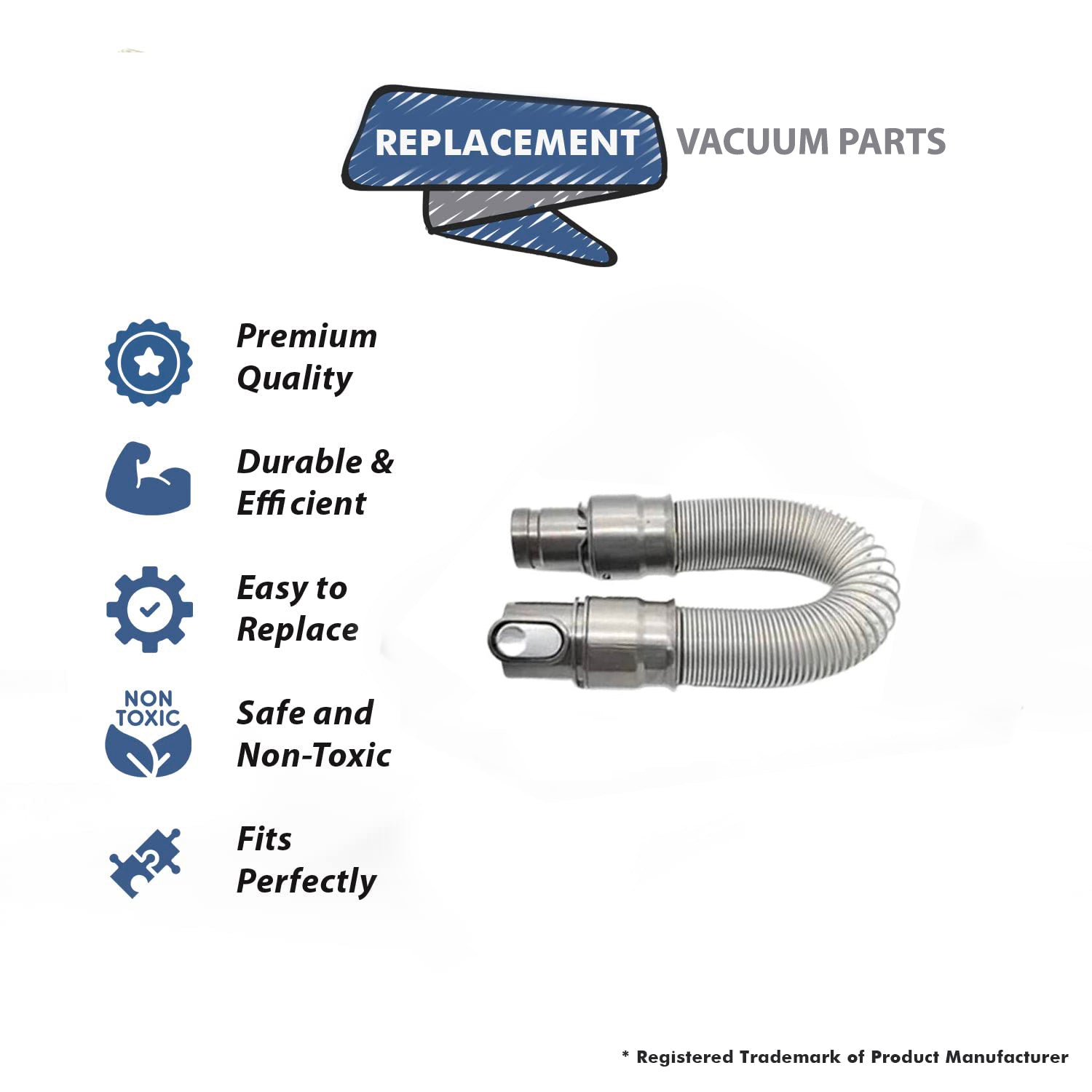Topvacuumparts Replacement For Dyson Extension hose Fits models V6, V7, V8, V10, V11 Vacuum Cleaner # compare to part 917250-04