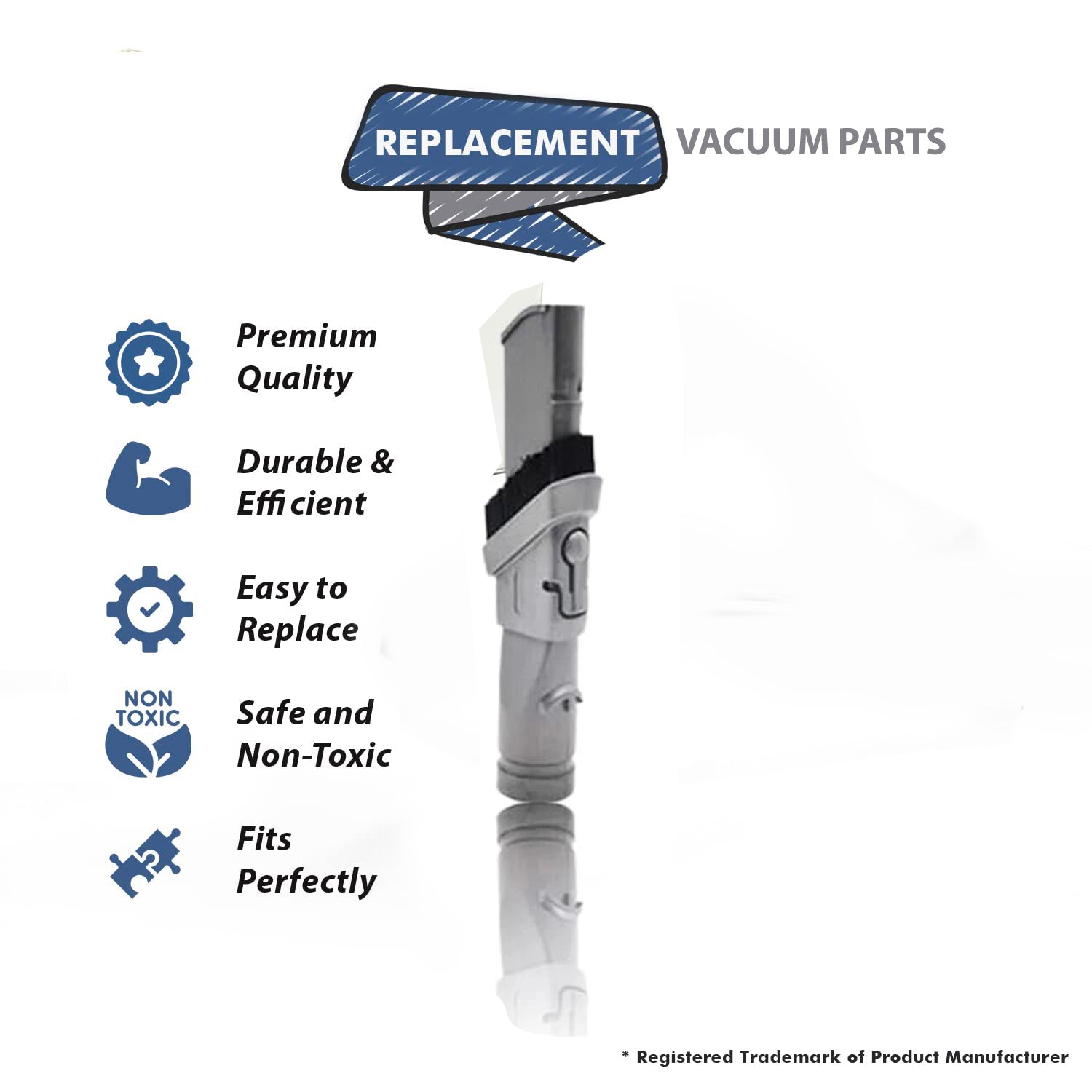 Topvacuumparts Replacement For Combination Telescoping Dusting Brush Crevice Tool Fit for Dyson DC35, DC45, DC58, DC59#  compare to part 918068-02