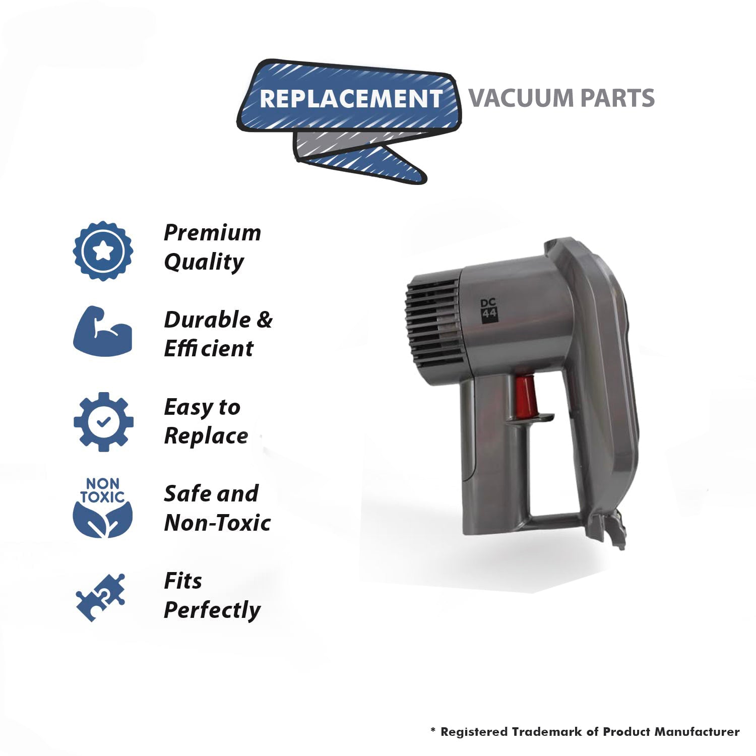 Topvacuumparts Replacement Part For Dyson DC4 Body Gray V2 Type B Main Service Assy DC44# Compare to part 965558-15