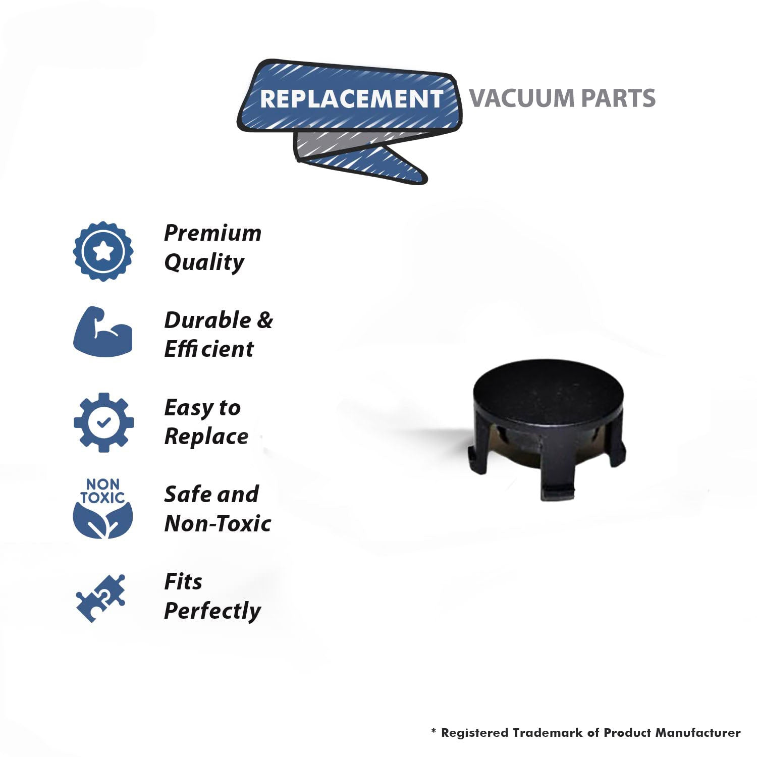Topvacuumparts Replacement Part For Eureka,Sanitaire SC5500A Vacuum Cleaner Rear Wheel Cover # Compare to Part A03836901