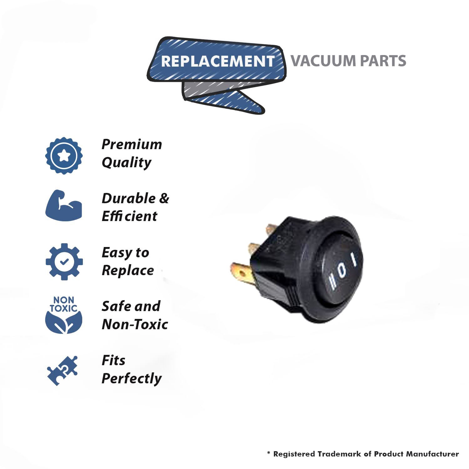 Topvacuumparts Replacement Part for Maytag Upright Vacuum Light Weight Switch # Compare to Part A328 1700