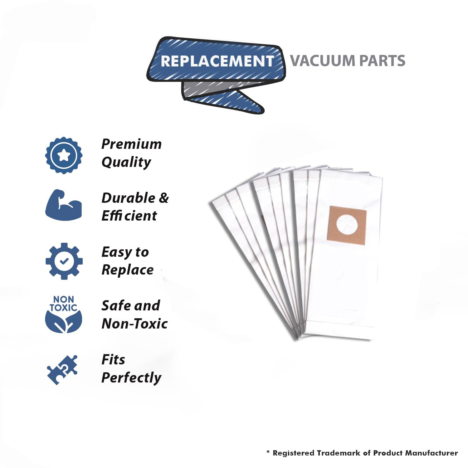Topvacuumparts Replacement Part For Hoover Vacuum Bags Type Y & Z Works with Windtunnel Upright Models (9 Bags) # compare to part AA10002