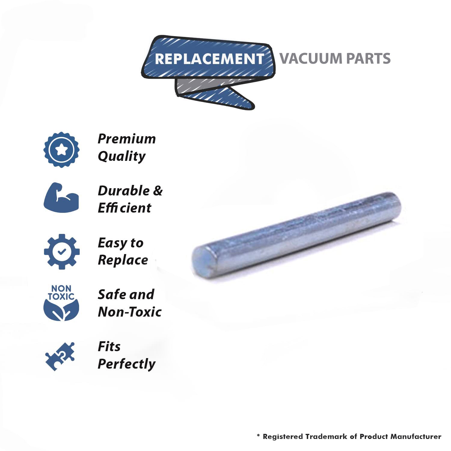 Topvacuumparts Replacement Part For Pansonic MC-V7367,MC-UG693 Vacuum Cleaner Front Wheel Axle # compare to part AC16CNXZ00