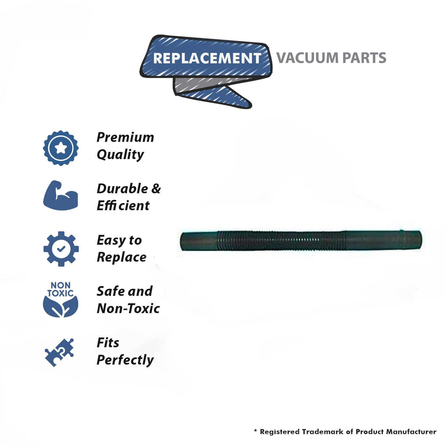Topvacuumparts Replacement Part For Panasonic, MCV6307 Vacuum Nozzle to Bag Hose # compare to part AC34PTD1V06