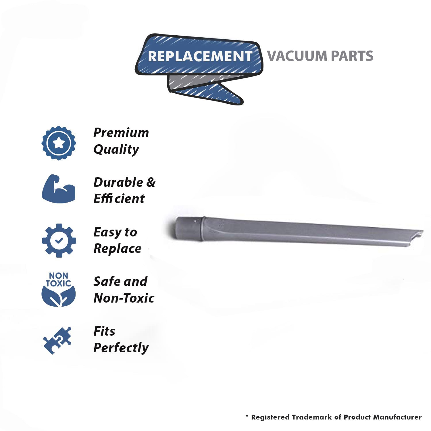 Topvacuumparts Replacement Part For Panasonic Upright Vacuum Cleaner Crevice Tool # compare to part AC60RZFZVU6