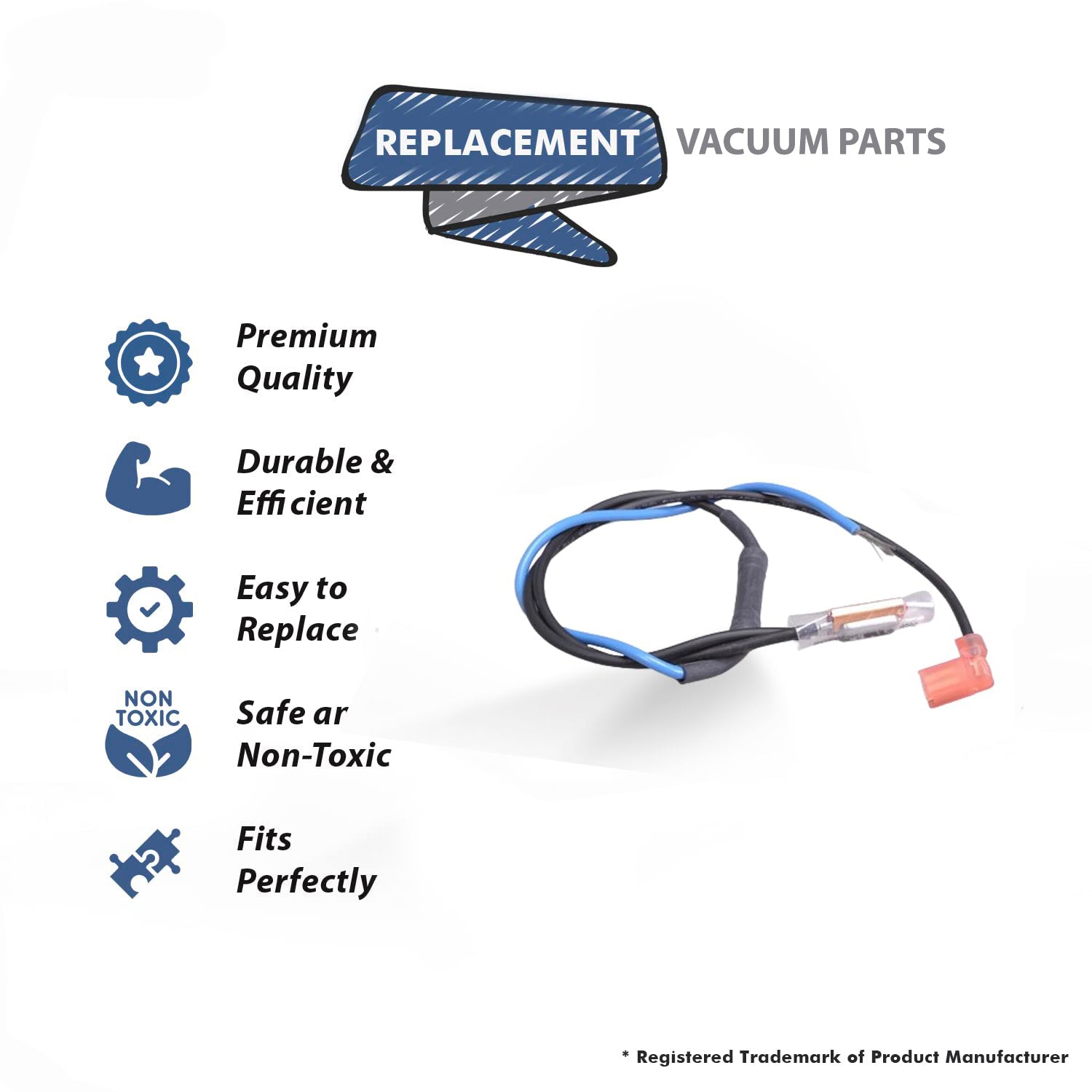 Topvacuumparts Replacement For Panasonic MC-V5247 Vacuum Cleaner Thermal Protector # Compare to Part AC76FARSZ00
