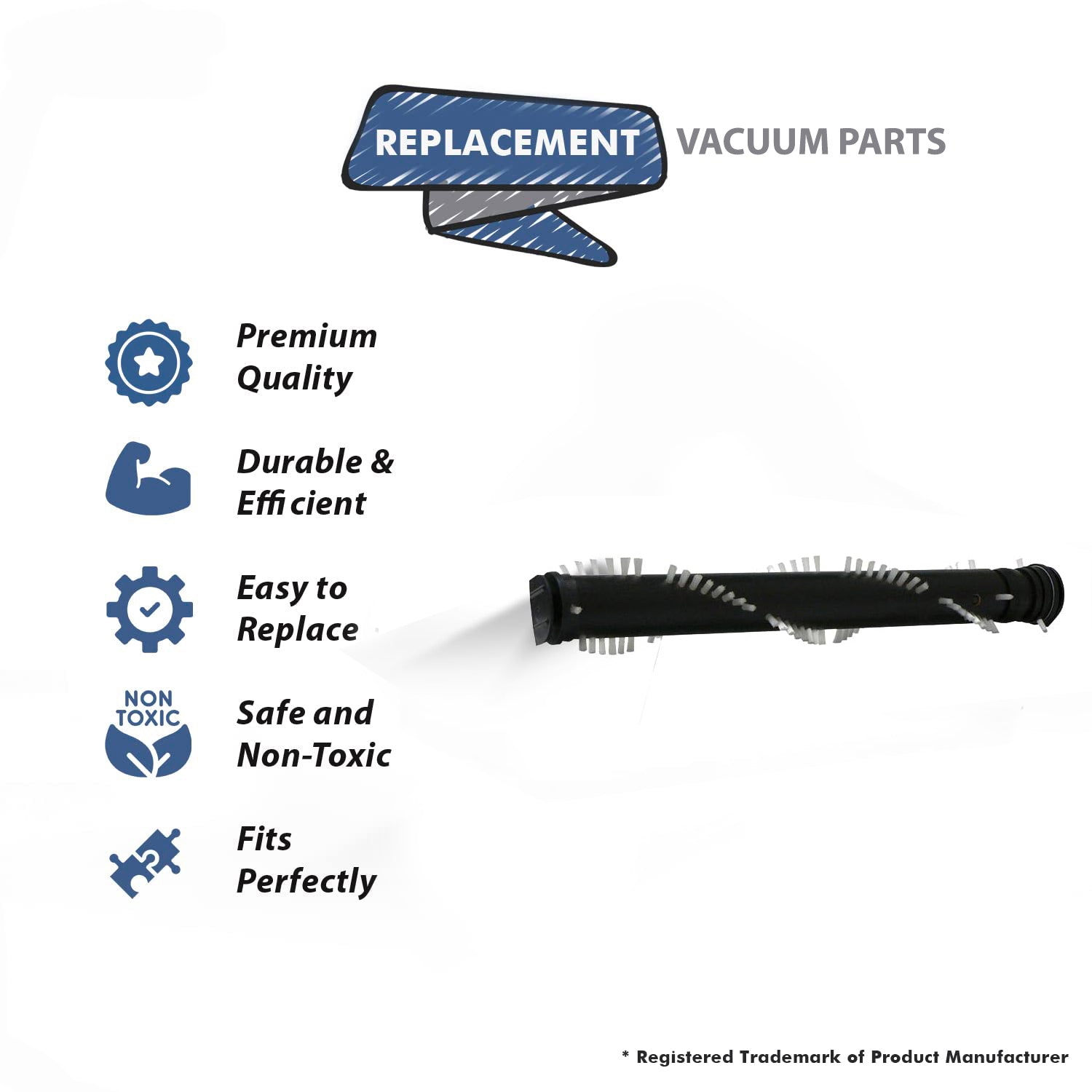 Topvacuumparts Replacement Part For Panasonic V7600,MC-UL671 MC-V7600 Upright Vacuum Cleaner Brushroll # Compare to Part AC84RCKPZ000