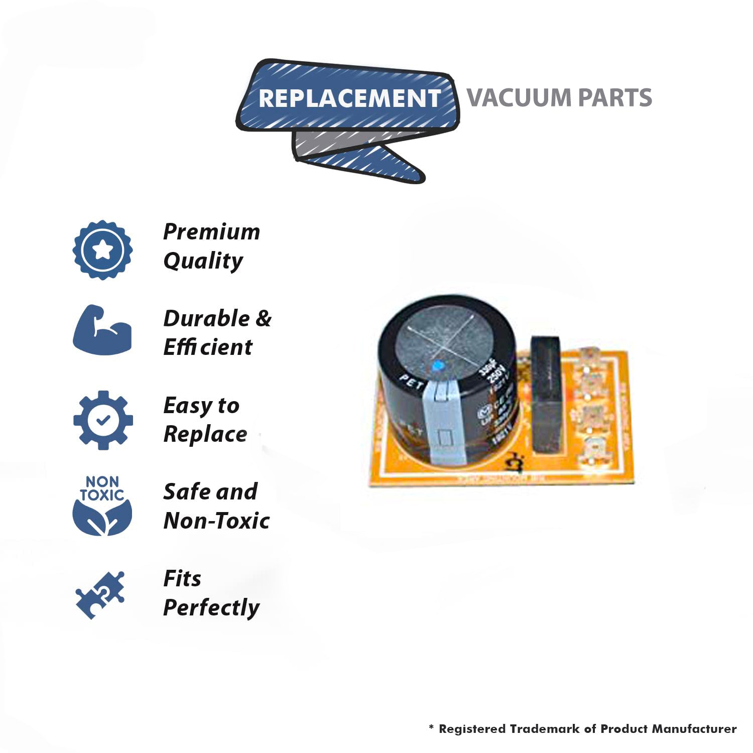 Topvacuumparts Replacement Part For Panasonic MC-UG729 Platinum Vacuum Cleaner PC Board # compare to part AC85VDMTZ000