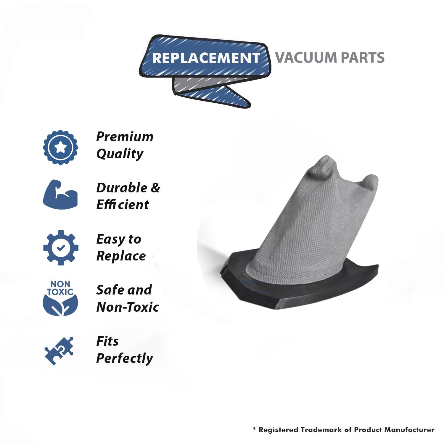 Topvacuumparts Replacement Part For Dirt Devil SD20020 Vacuum Cleaner Filter # Comapre to Part AD40077
