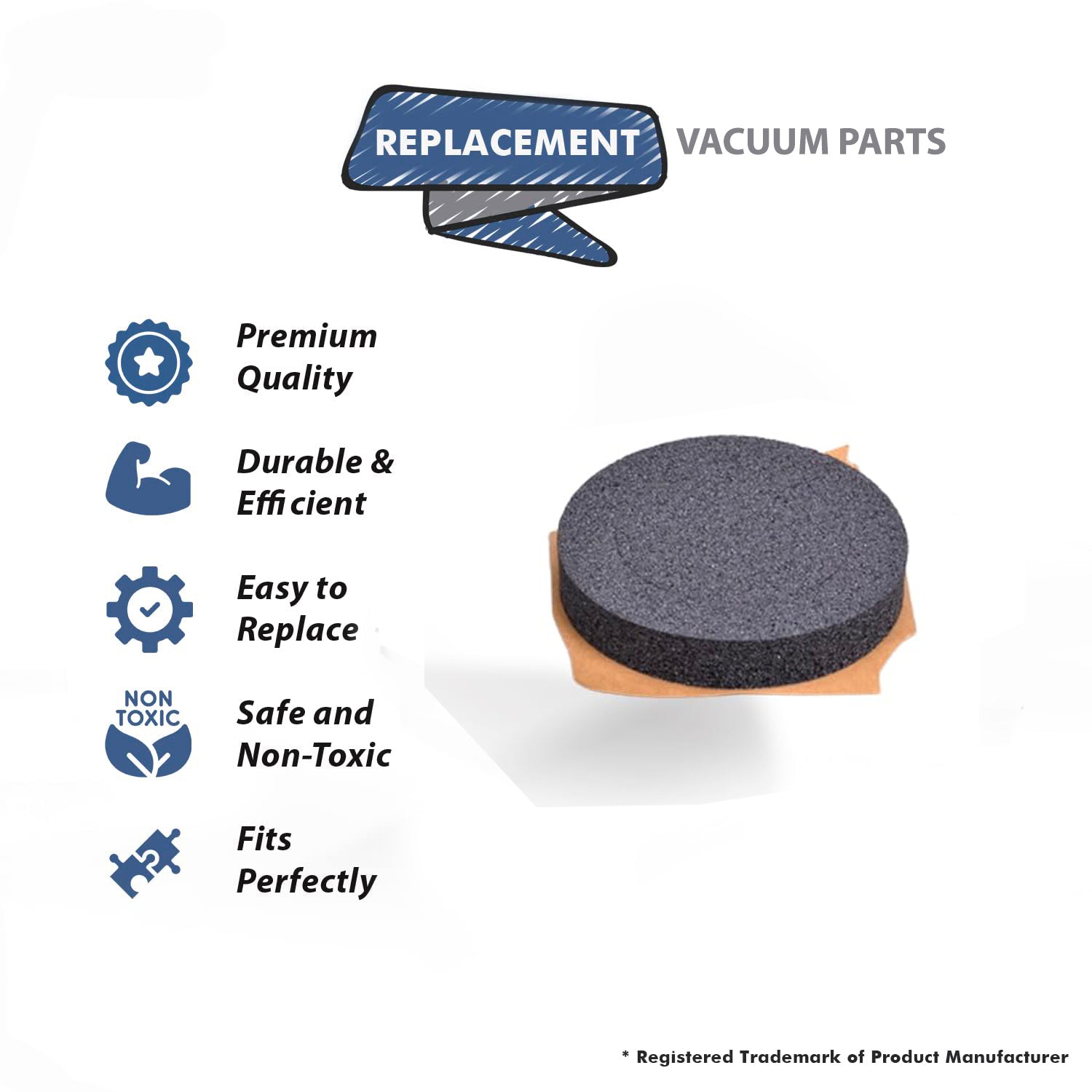Topvacuumparts Replacement Part For Panasonic MC-V9600, MC-V9644-02, MC-V9644-00 Bag Mount Gasket # Compare to part AMC706-017
