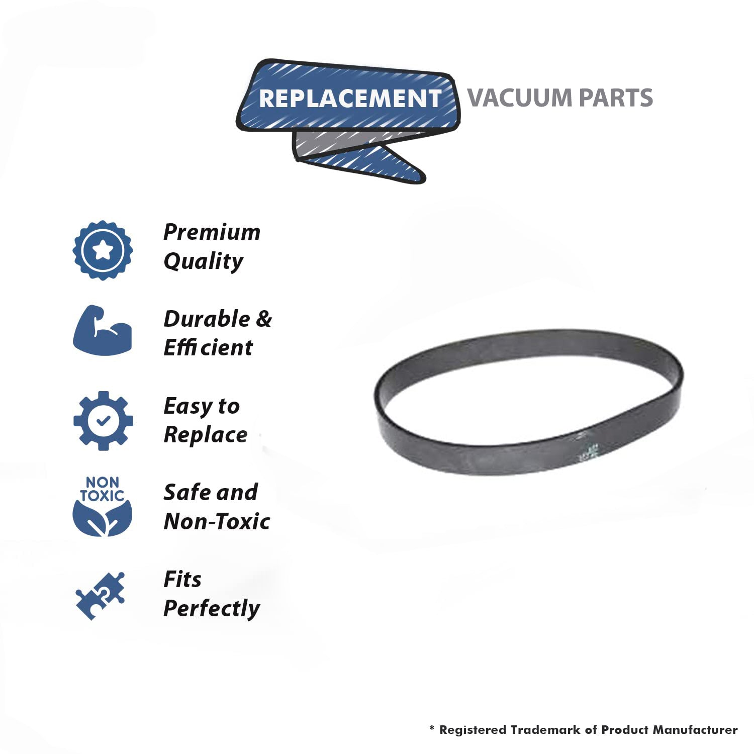 Topvacuumparts Replacement Part For Carpet Pro CPU 250 Vacuum Cleaner Belt # Compare to part B014 6900