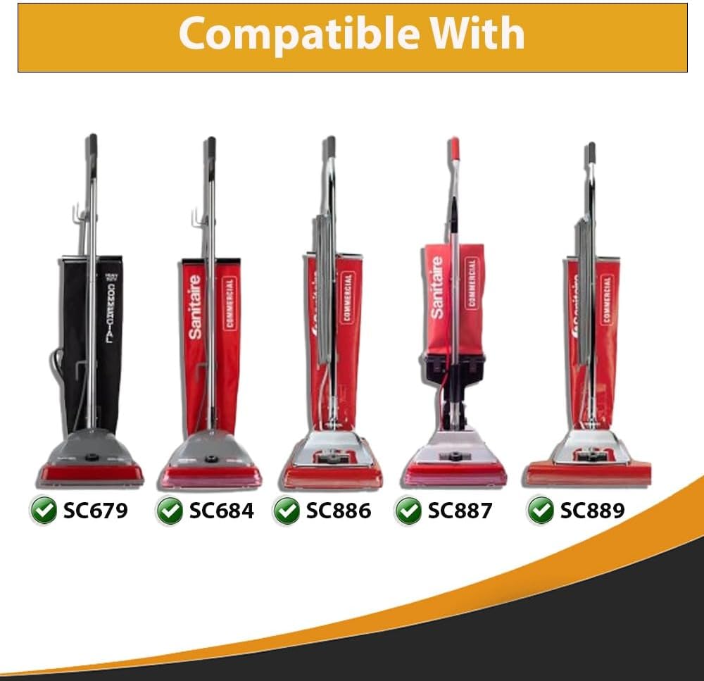 Topvacuumparts Replacement for Sanitaire SC679K Tradition Upright Commercial Bagged Vacuum Metal Brushroll with 2 Belts