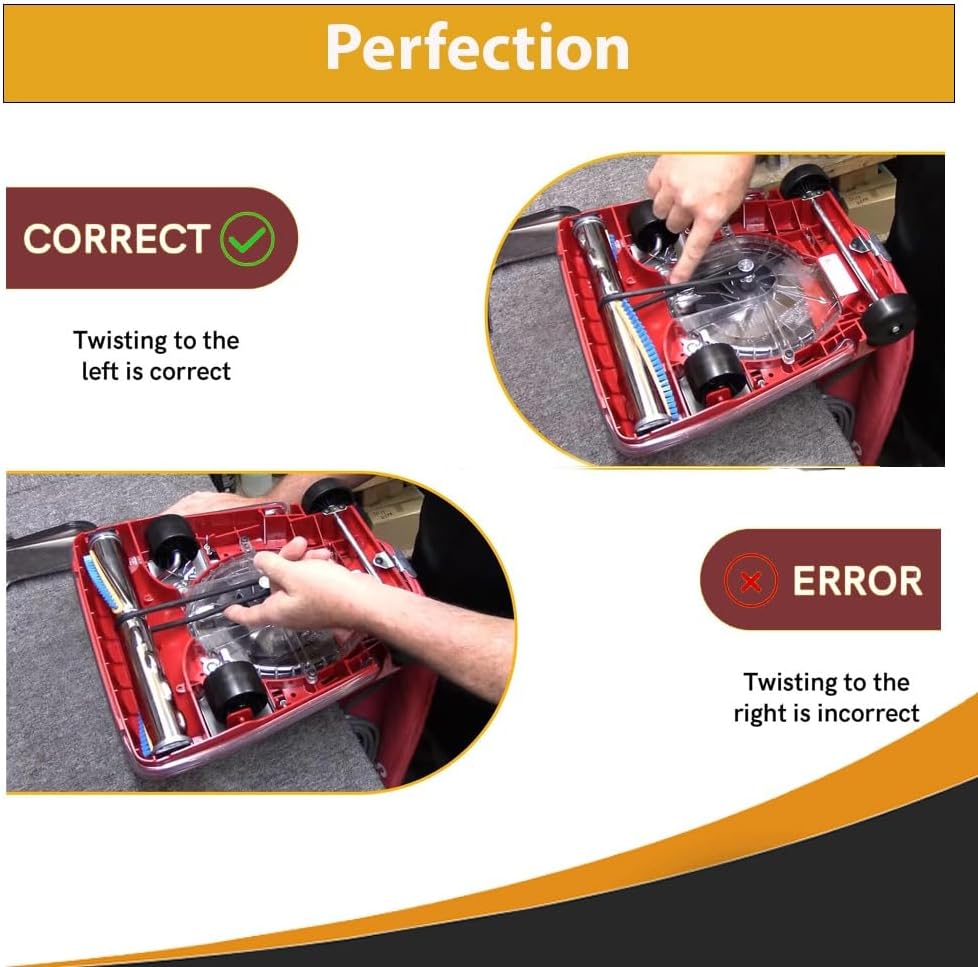 Topvacuumparts Replacement for Sanitaire SC679K Tradition Upright Commercial Bagged Vacuum Metal Brushroll with 2 Belts