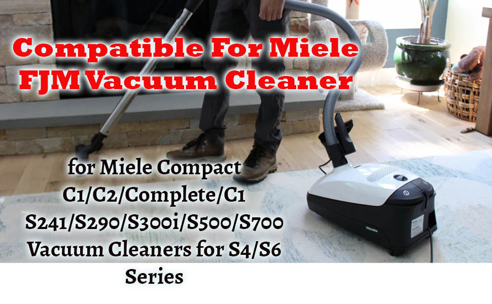 Topvacuumparts 10 Packs FJM Vacuum Bags Replacement for Miele Compact C1 Vacuum Type FJM,Compact C1,Compact C2,S6000-S6999,S4000-S4999,S700,S500-S578