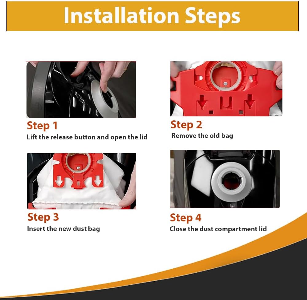 Topvacuumparts FJM Bags for Miele Compact C1 C2, Complete C1, S241 S290 S300i S500 S700 S4 S6 Series Vacuum; Replaces 10123220, 7291640