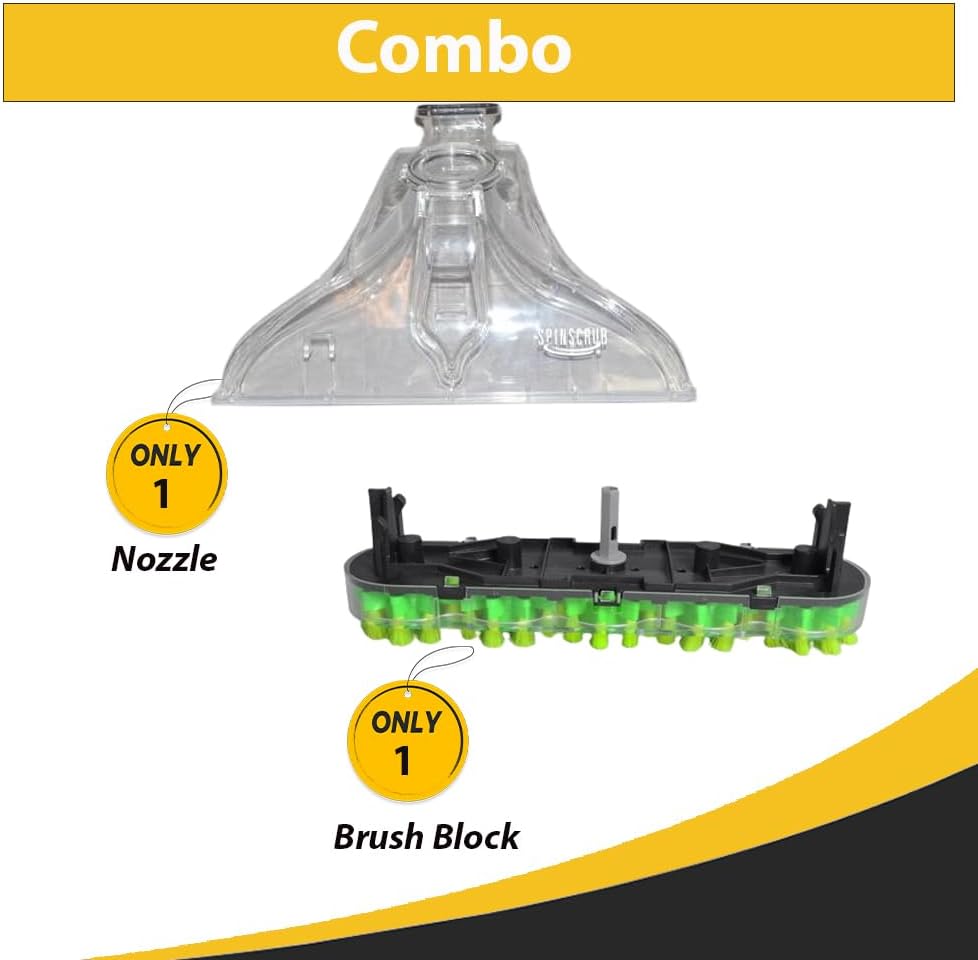 Replacement for Hoover Power Scrub Elite Pet/Deluxe Nozzle Assembly with Brush Block Compatible with FH50251, FH50150, Compare to Part # 305028002 & 440003857