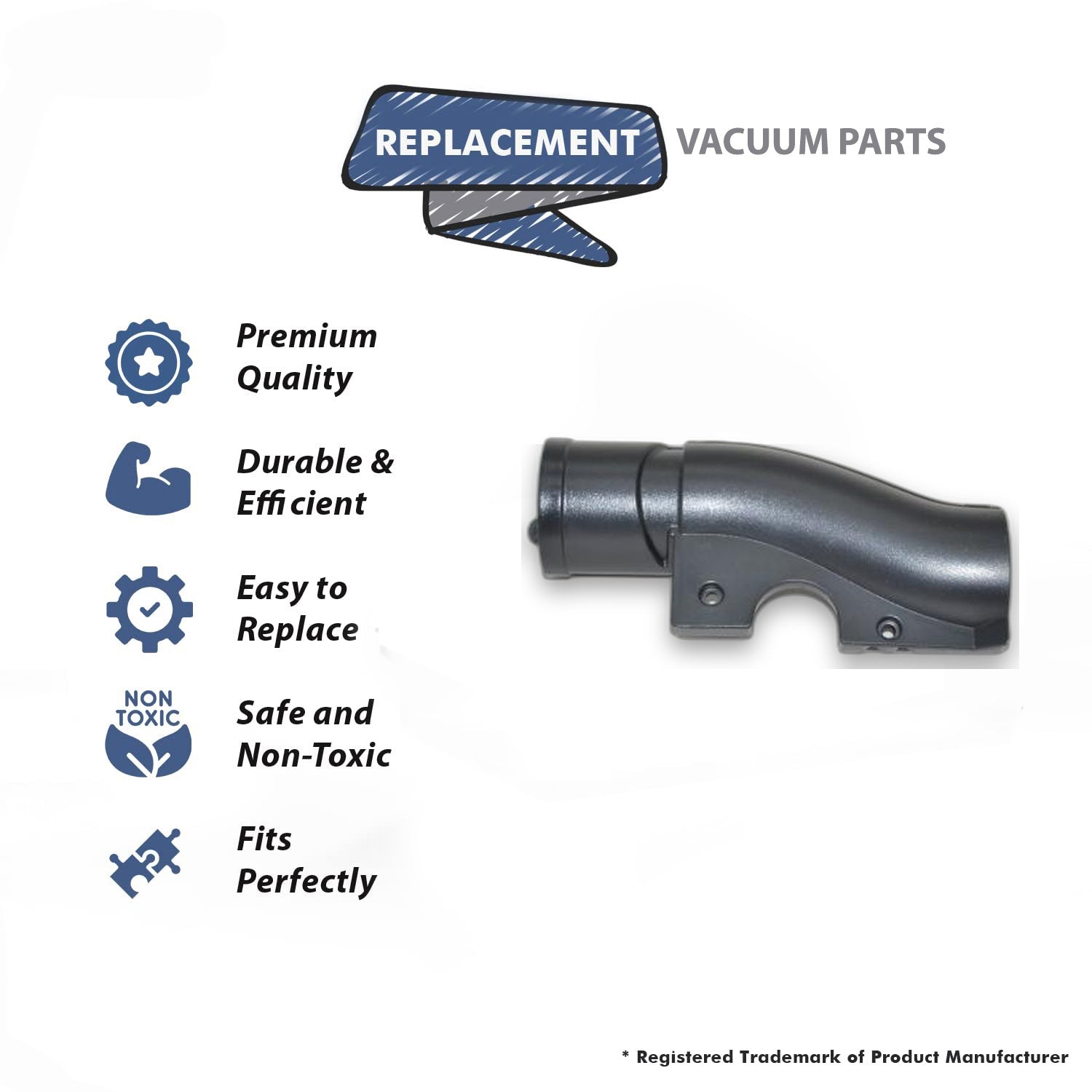 Topvacuumparts Replacement Part For Fuller Brush Wand Inlet Tube Fits FB-EZM, Upright Models # compare to part B283-0500