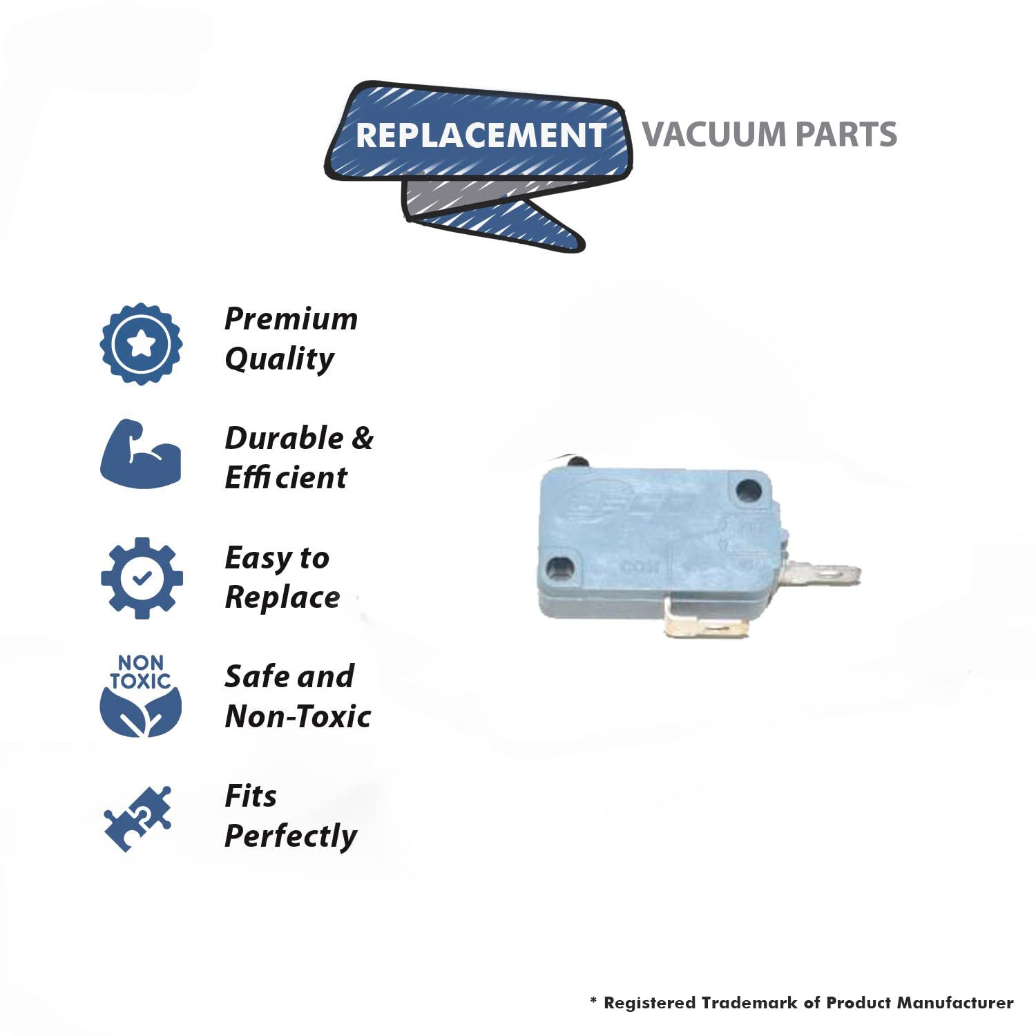 Topvacuumparts Replacement Part For Fuller Brush Vacuum Cleaner Main Switch 1PK # Compare To Part B328 0400
