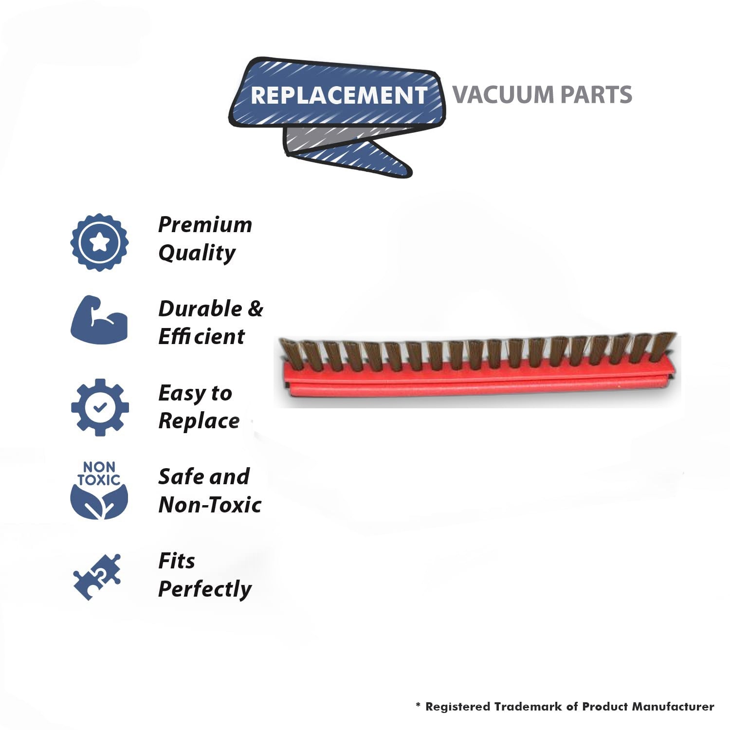 Topvacuumparts Replacement Part for Maytag M1200 Upright Vacuum Cleaner Brush Inserts # Compare to Part B475-0400B