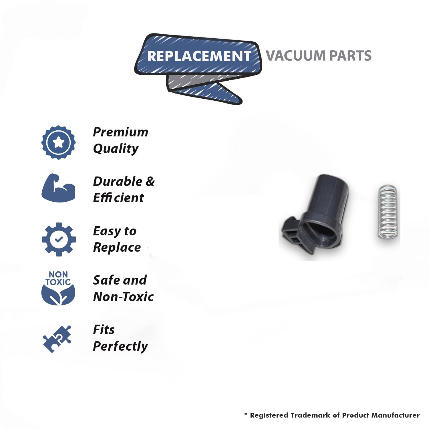 Topvacuumparts Replacement Part For Fuller Brush, Dirt Cup Cover Latch With Spring 2Pk # compare to part C283-0003
