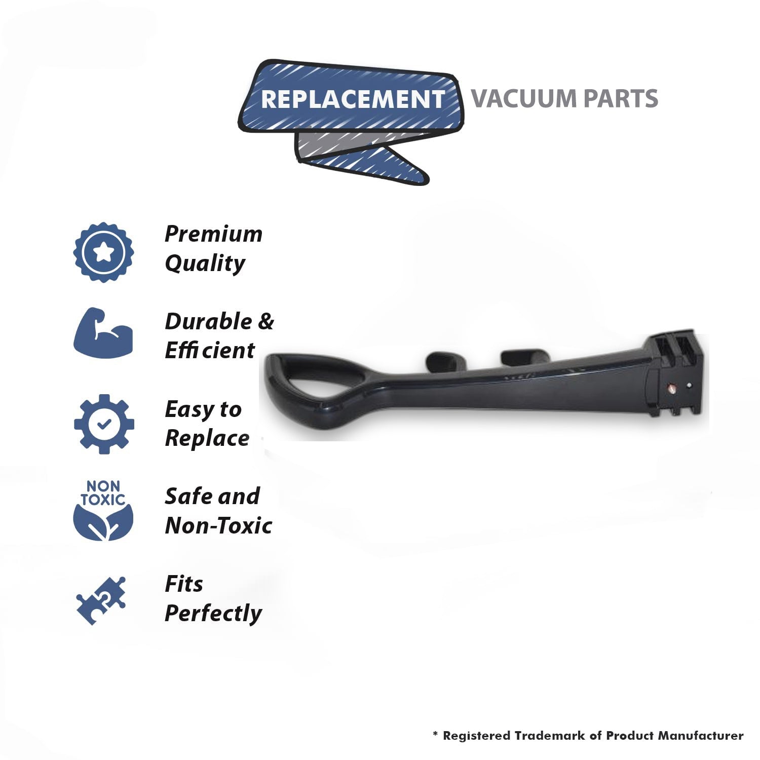Topvacuumparts Replacement Part For Carpet Pro Handle Assembly Fits Bagless Upright Cpu-250 Vacuum Models # compare to part C283-3200