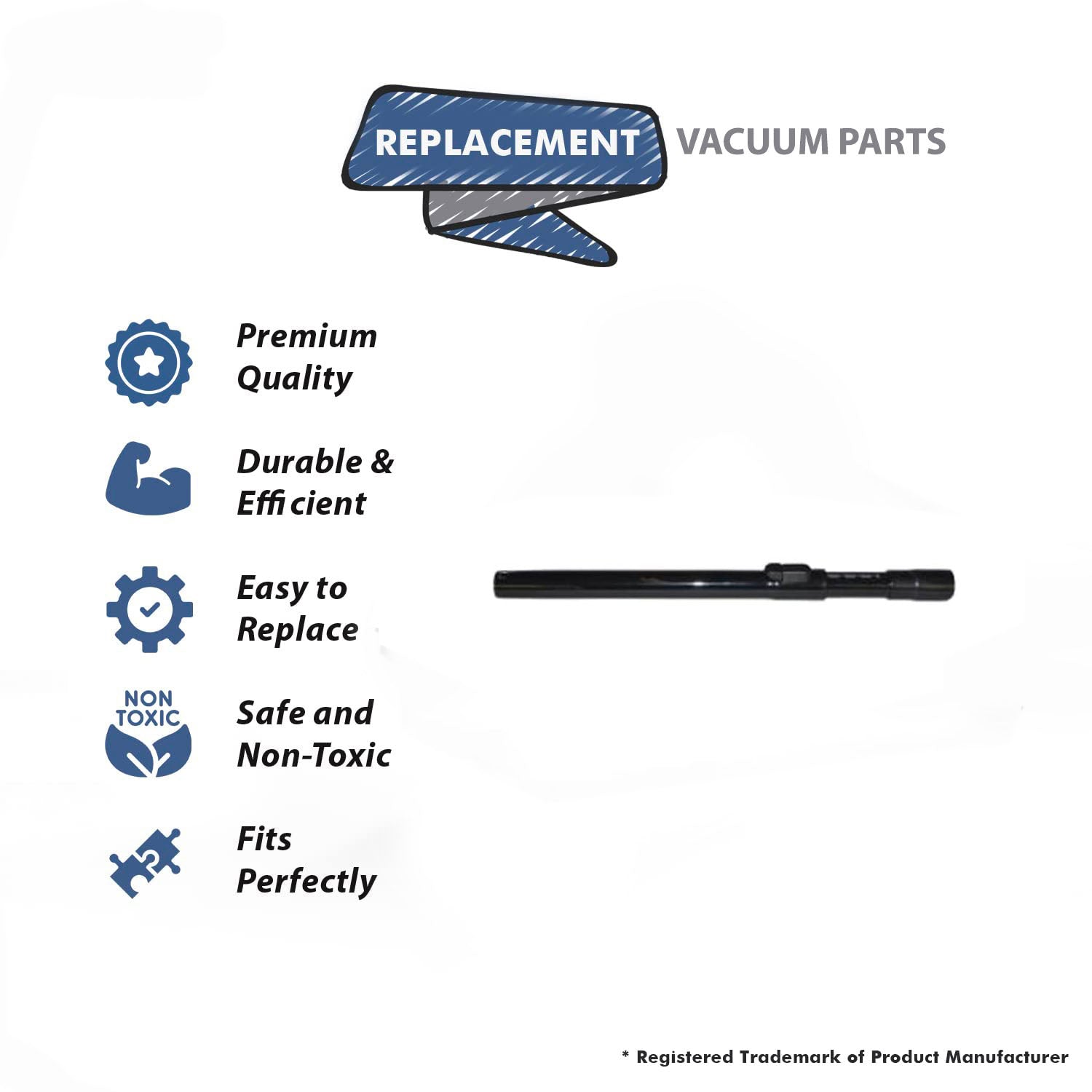 Topvacuumparts Replacement Part For Carpet Pro CPU-250, CPU350 Vacuum Cleaner Wand # Compare to Part C283-3400