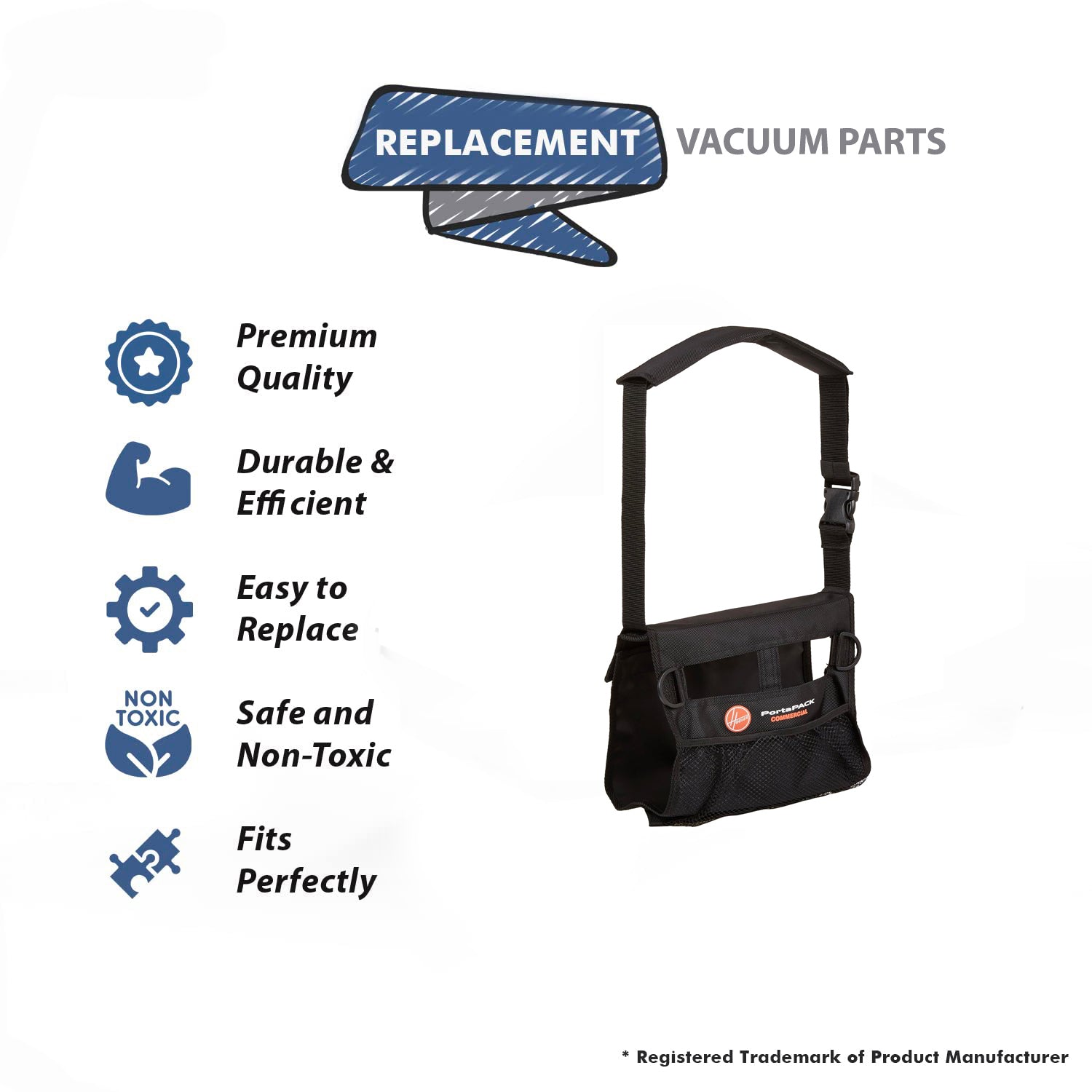 Topvacuumparts (2) Replacement Part For Hoover Vacuum Porta Pack, Carry Bag, C2094, CH30000 (2 Pack) # compare to part CH01005